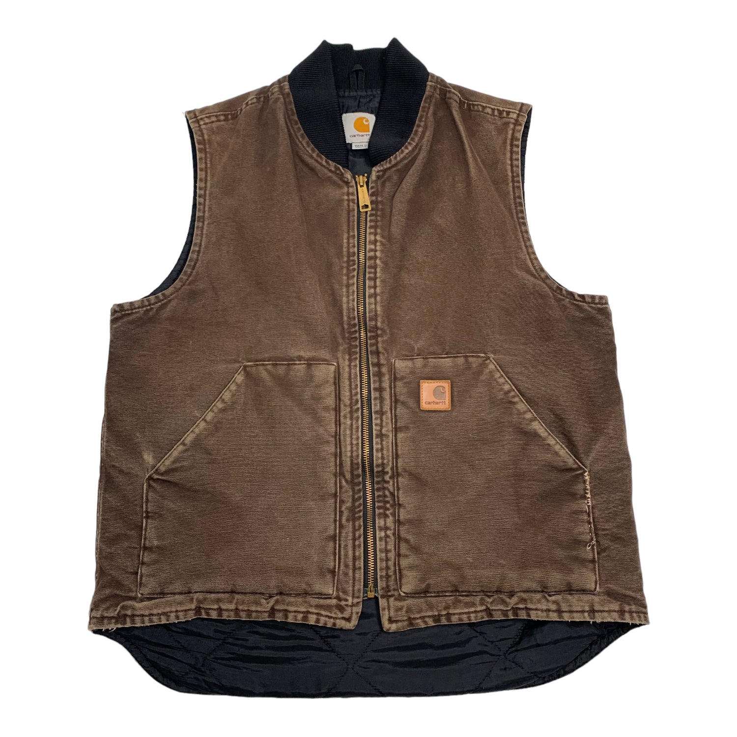 Carhartt Faded Brown Denim Vest M