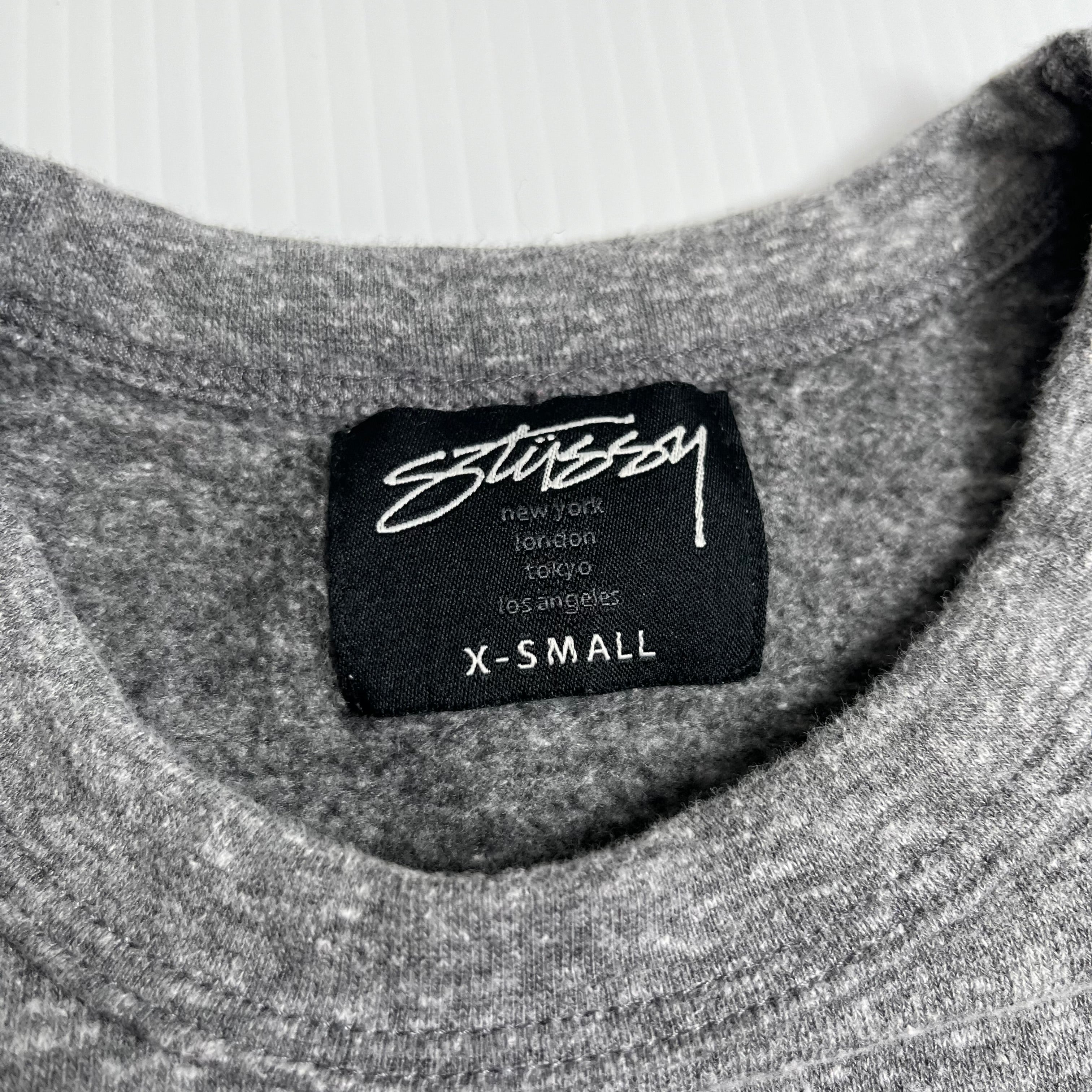 Stussy Double Logo Crewneck XS