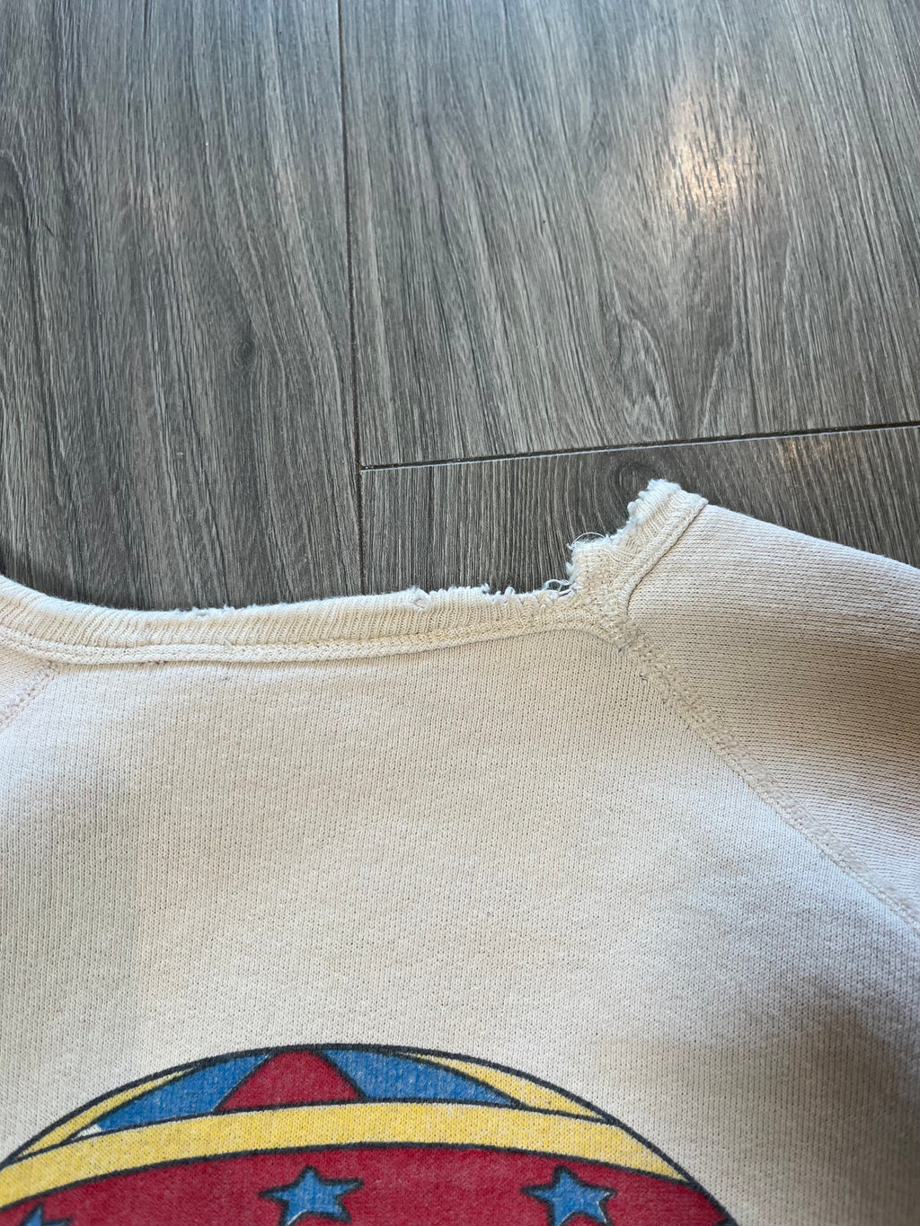 80s Walt Disney Mickey & Minnie Hot Air Balloon Crewneck S
