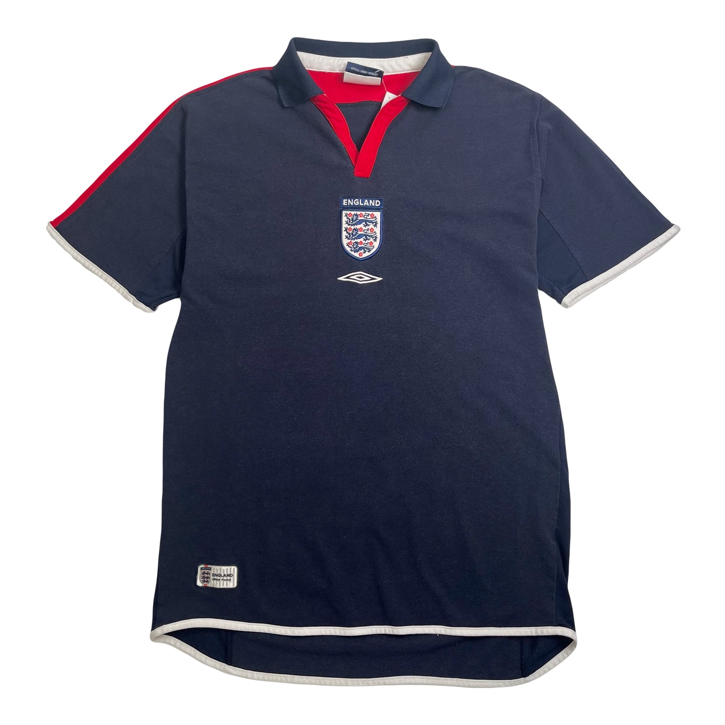 Vintage Umbro England Middle Crest Polo Shirt L