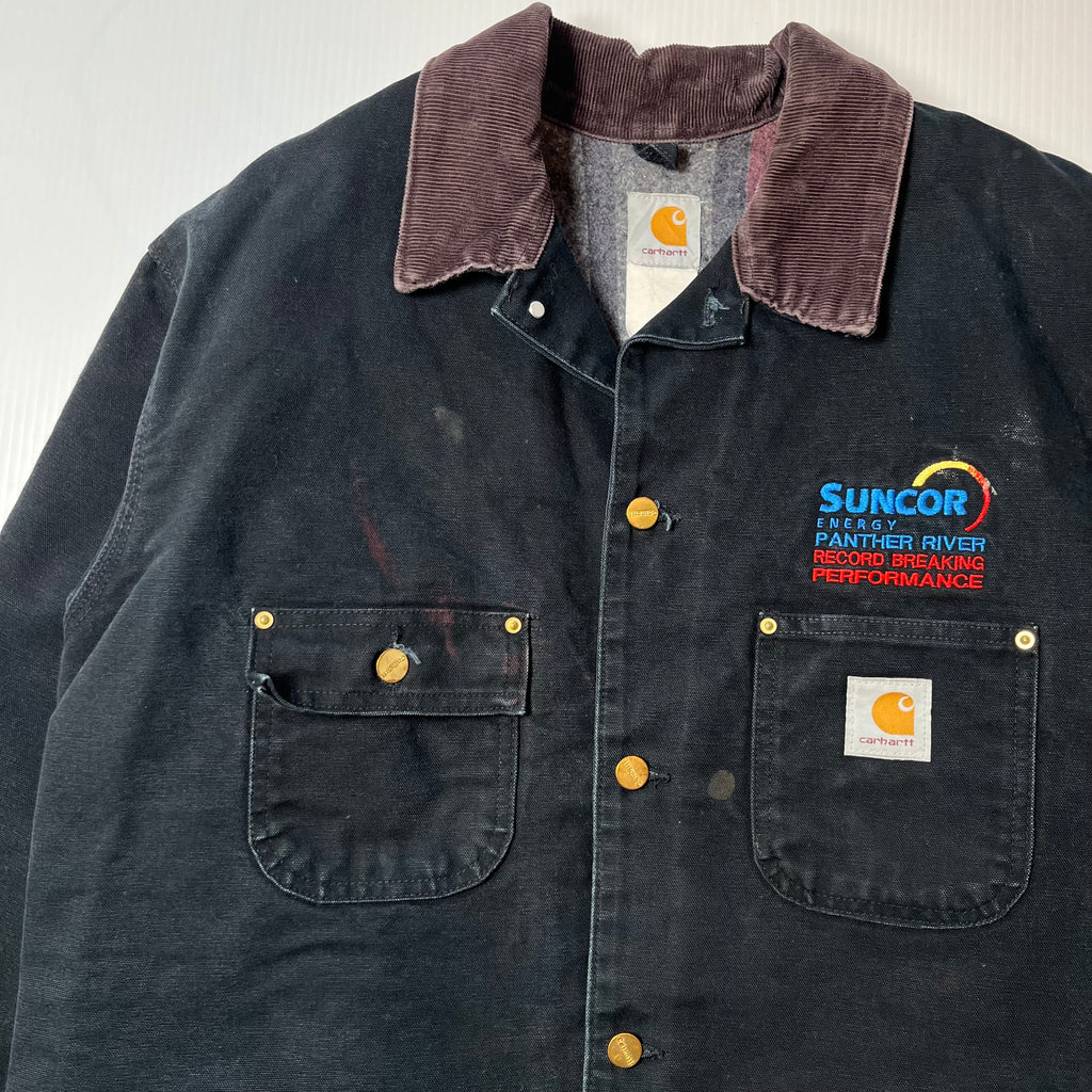 Vintage Carhartt Blanket Lined Suncor Chore Coat XL