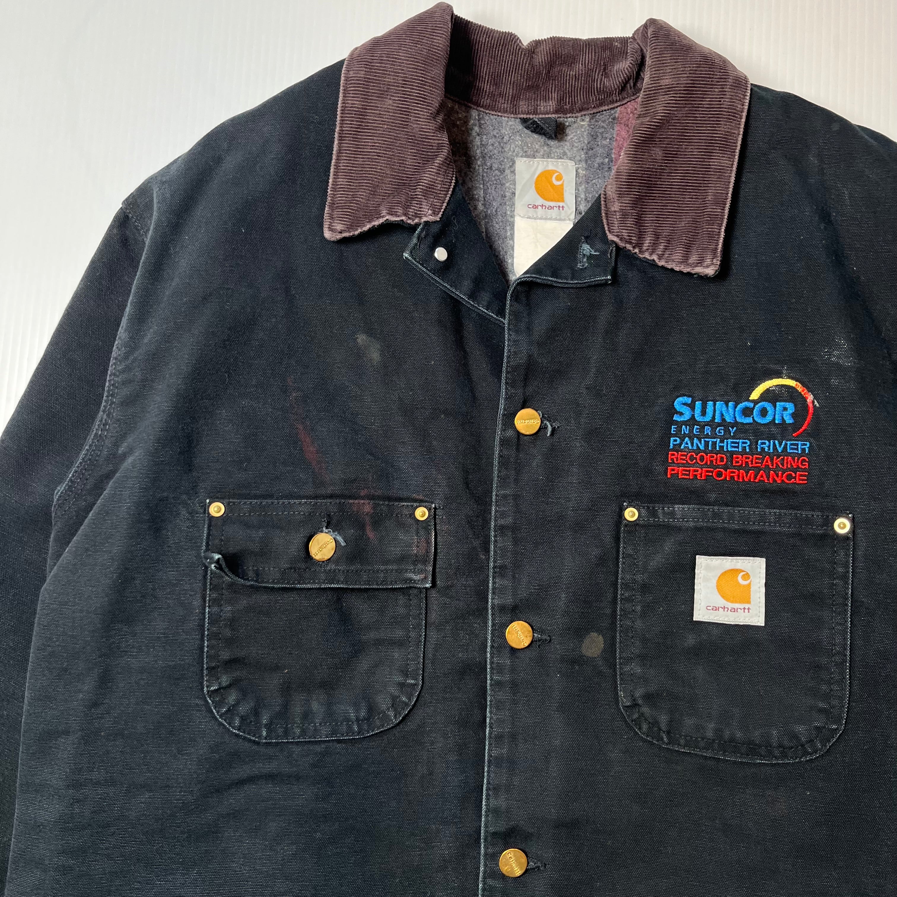 Vintage Carhartt Blanket Lined Suncor Chore Coat XL