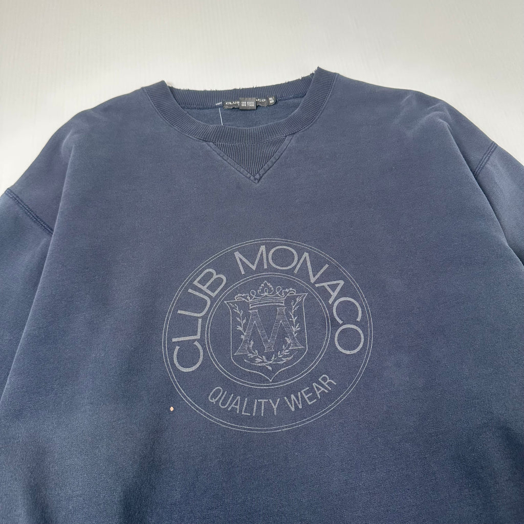 Vintage Club Monaco Crest Logo Crewneck XL