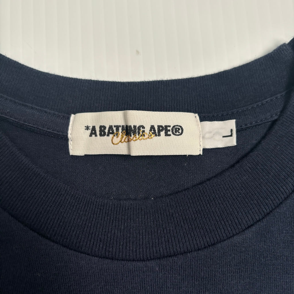 A Bathing Ape Patch Letters Tee L