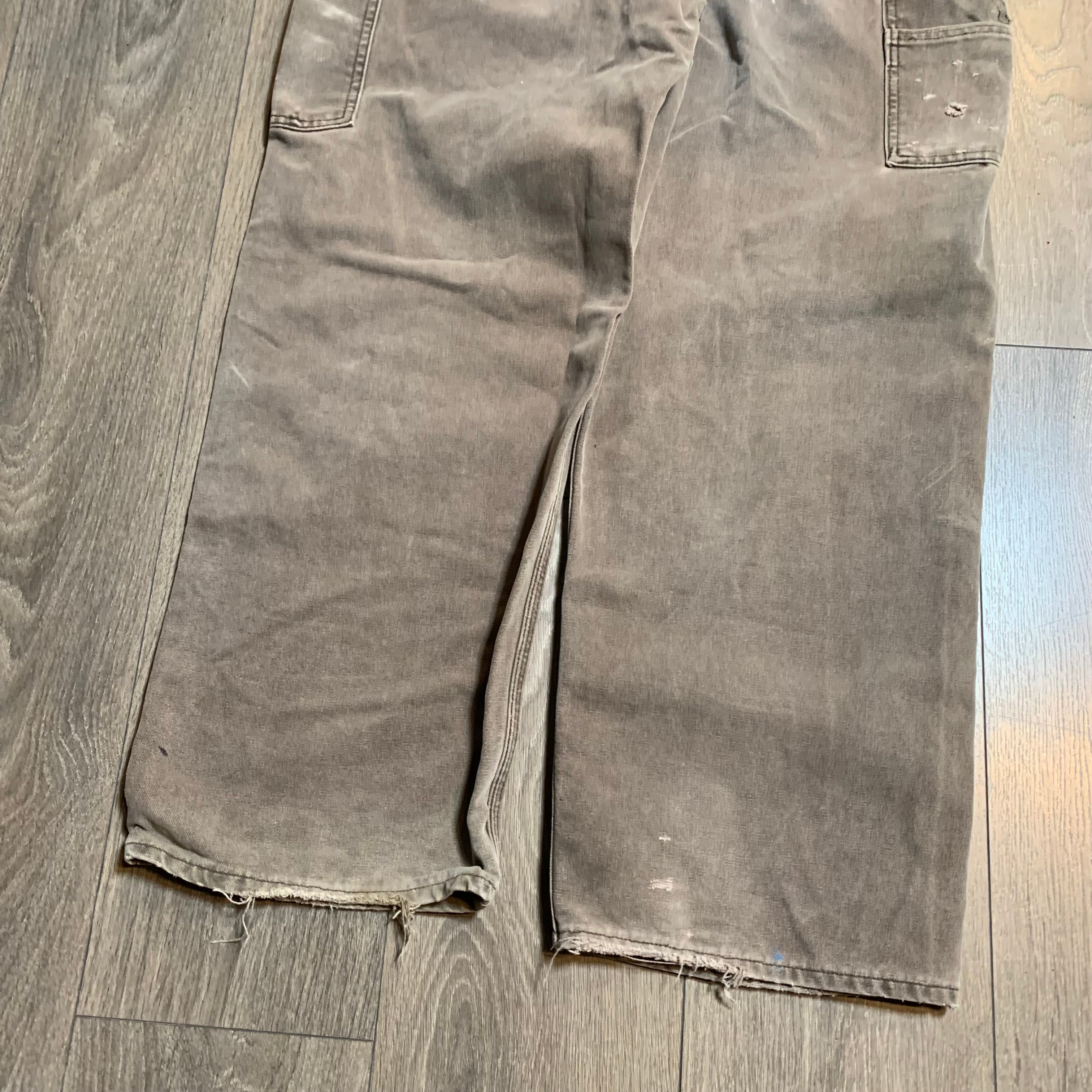 Vintage Faded Brown Carhartt Overalls 38x30