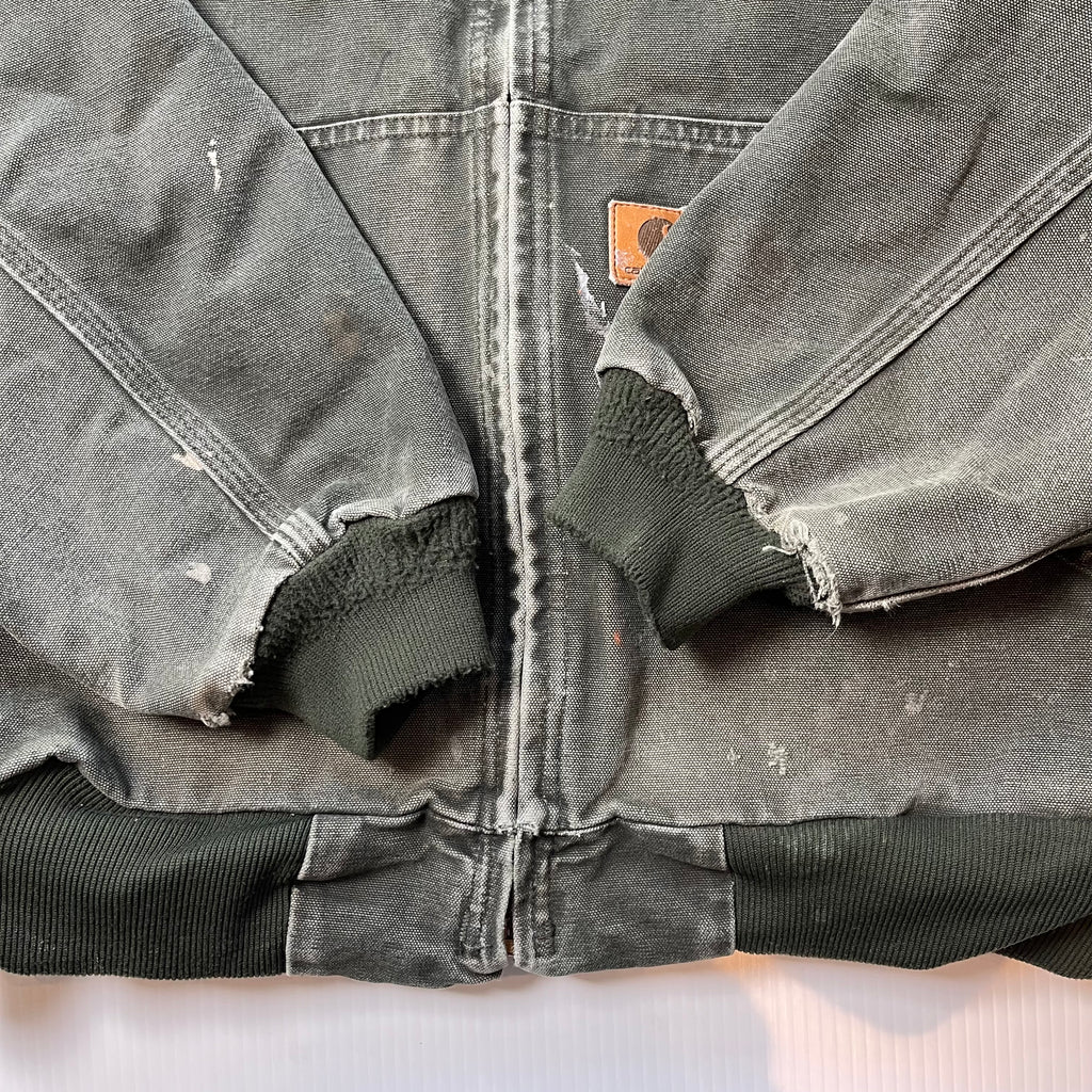 Vintage Carhartt Faded Hooded Zip Jacket XL
