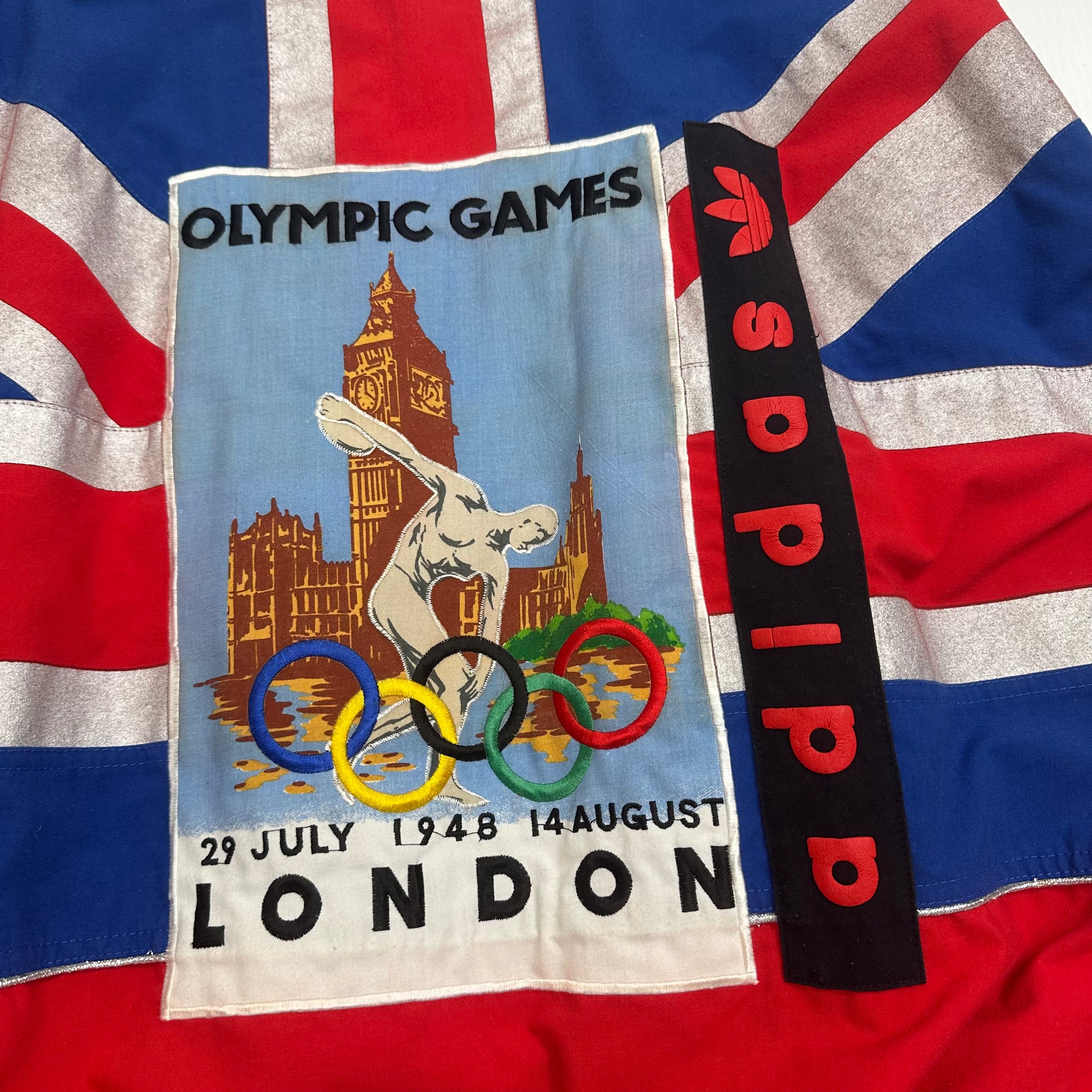 80s Adidas Olympic Games London AOP Crewneck L