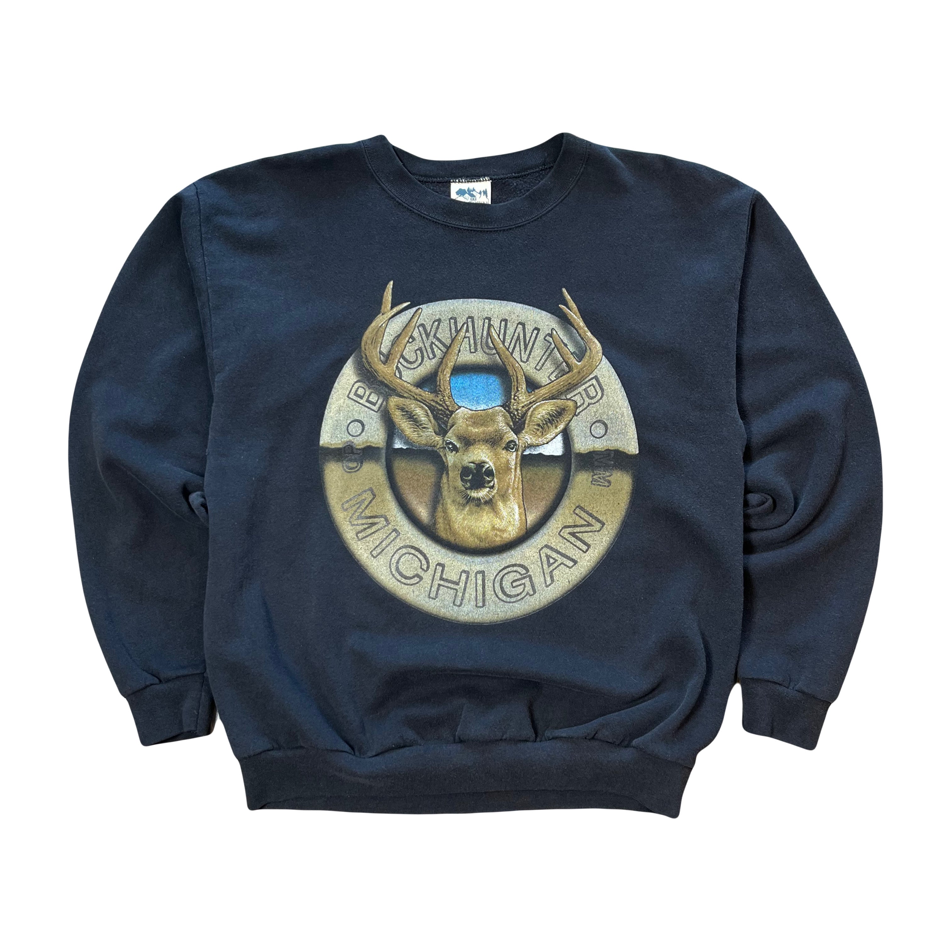 Vintage Buckhunter Michigan Crewneck L