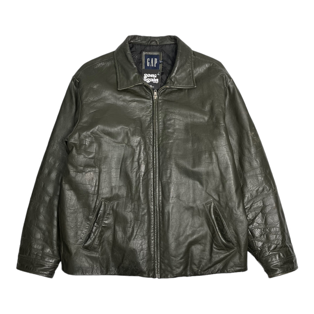 2003 Gap Leather Jacket XL