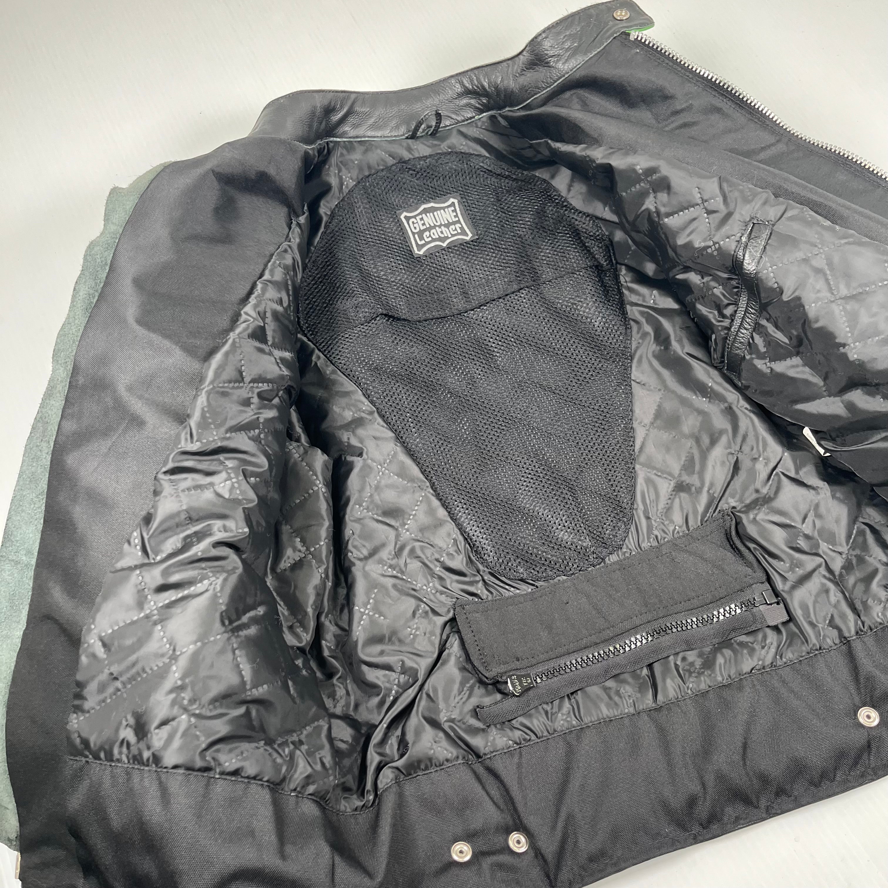 Lucky Strike Leather Moto Jacket L