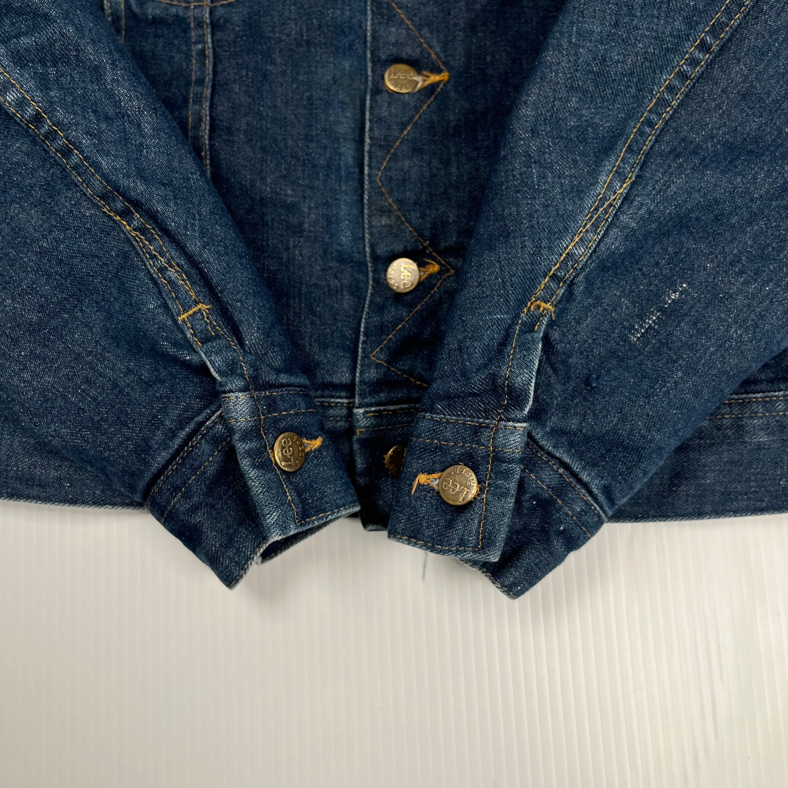 1980's Lee Storm Rider Dark Wash Denim Jacket M