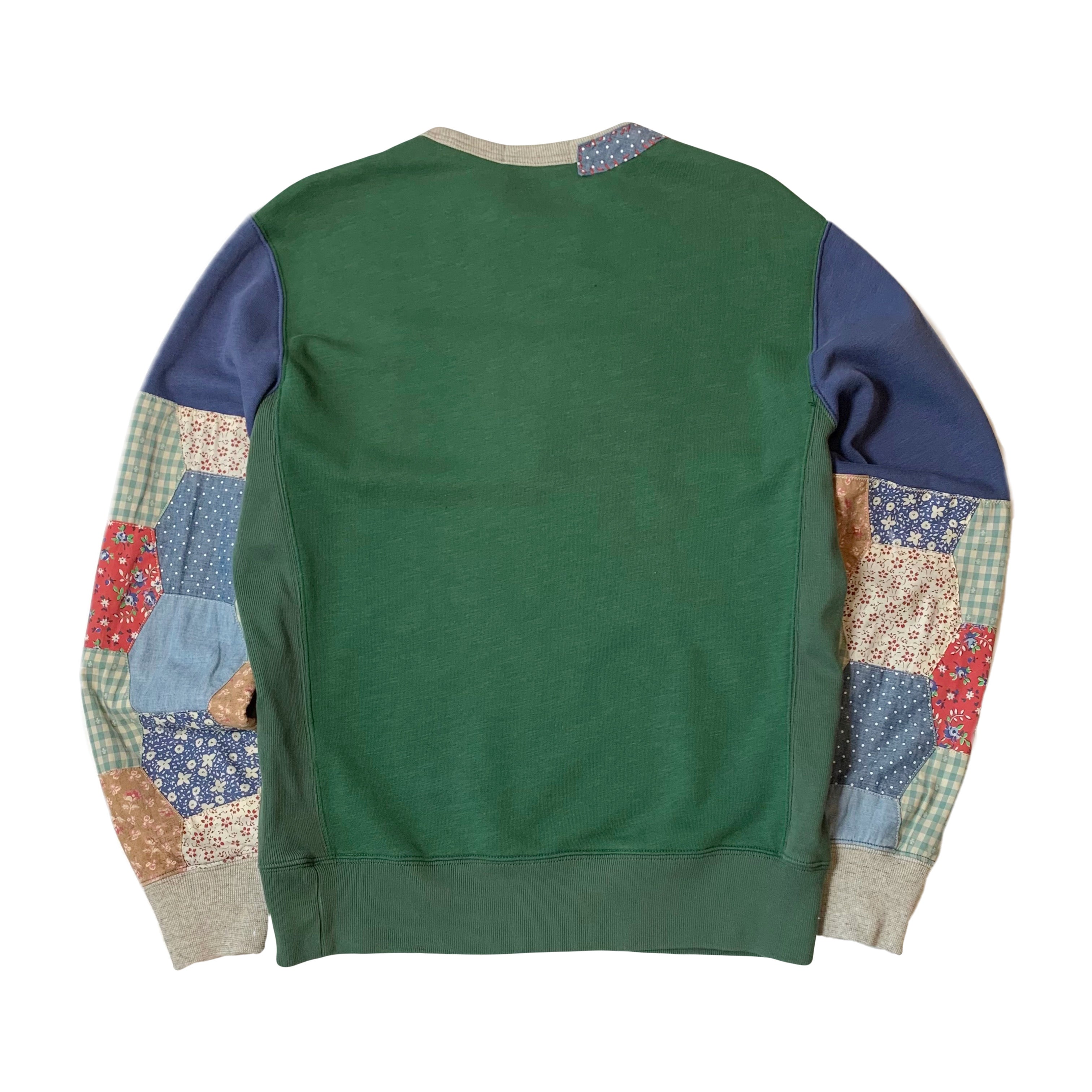 Polo Ralph Lauren Patchwork Sleeve Flag Crewneck S