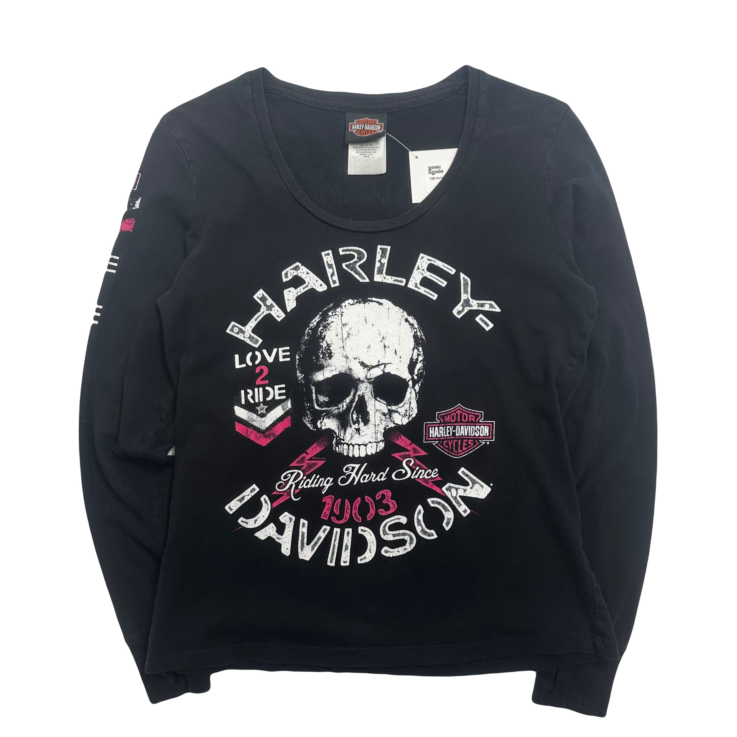 Harley Davidson Calgary Alberta Longsleeve Shirt Women's S