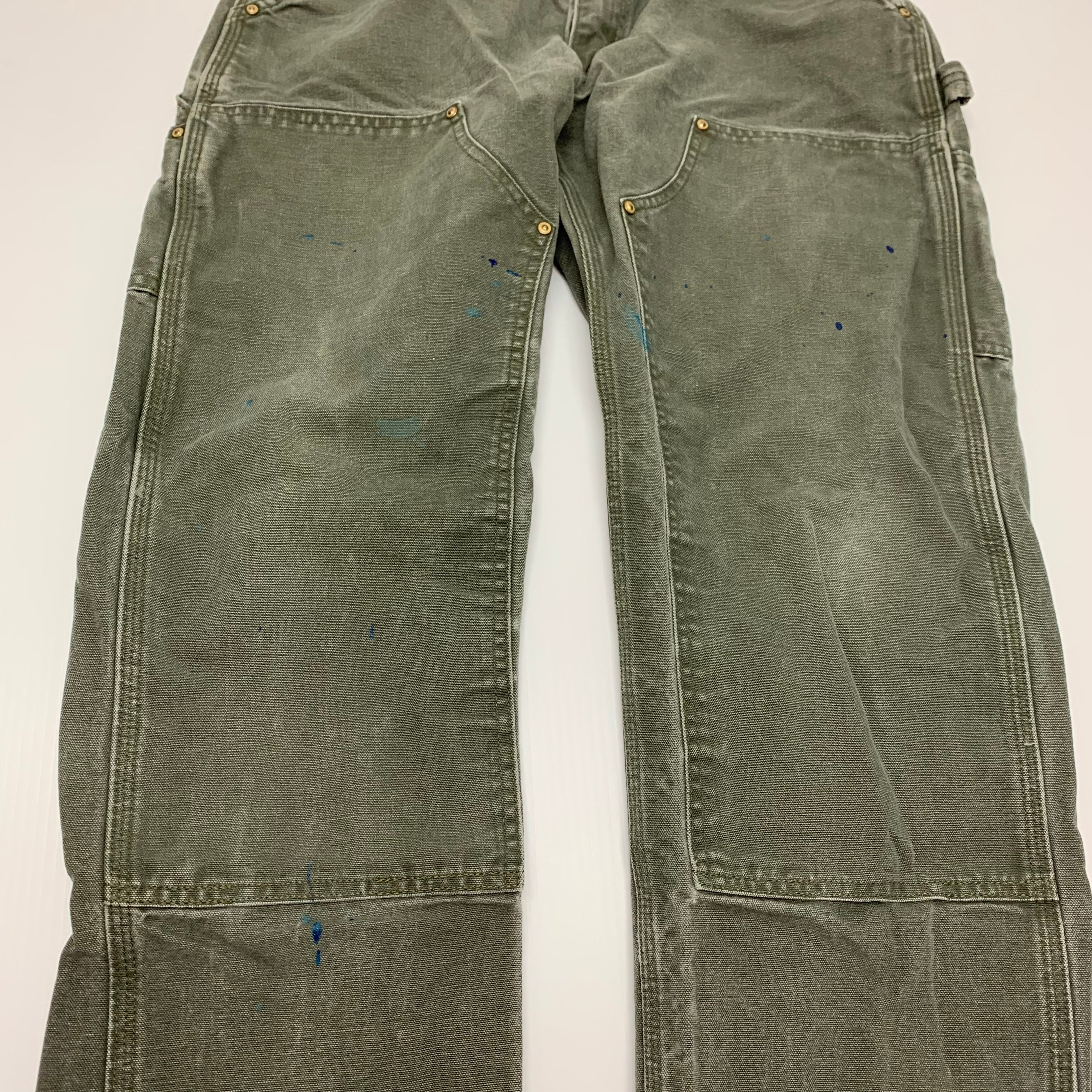 Carhartt Olive Double Knee Denim 34x30