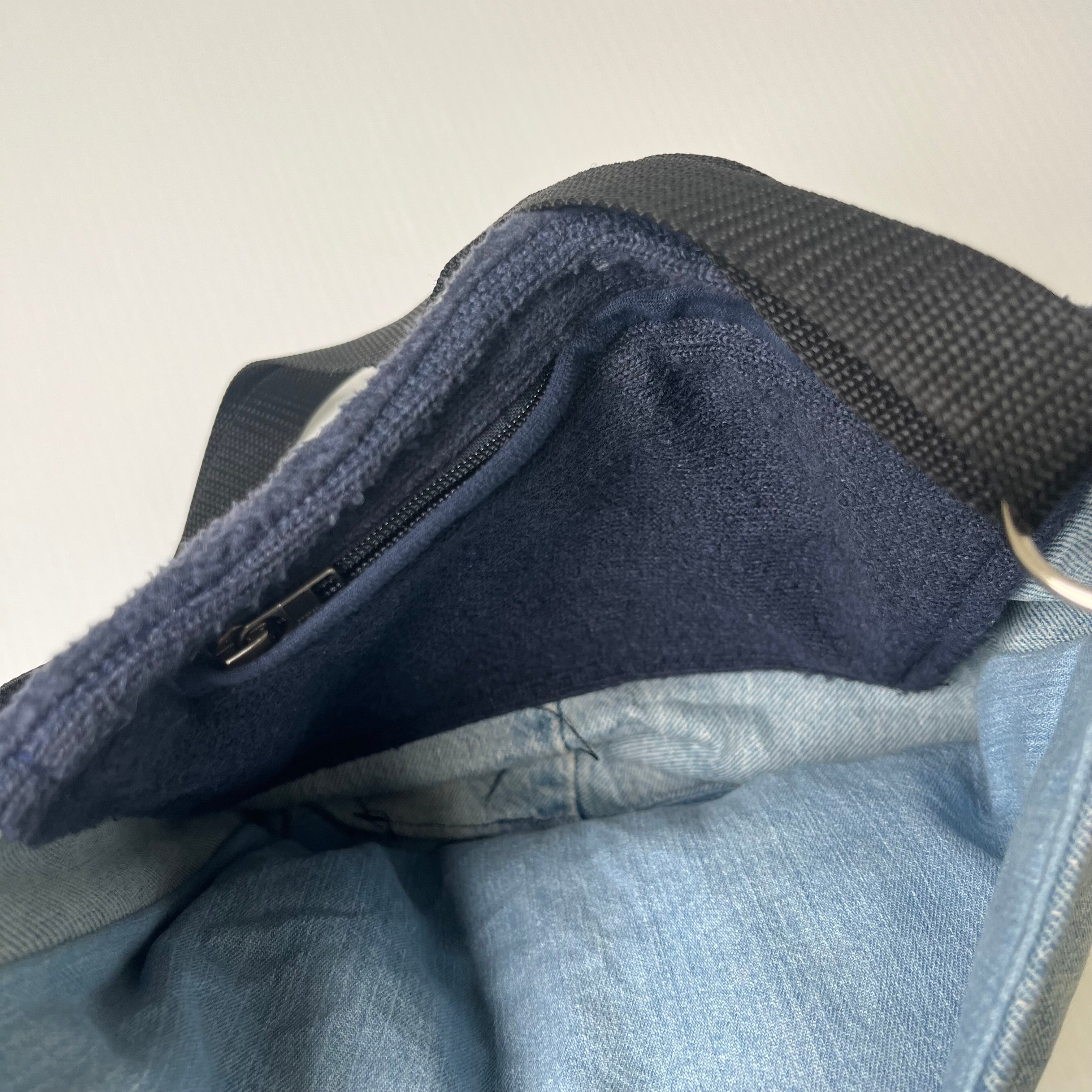 Rework Patagonia Sherpa Denim Side Bag