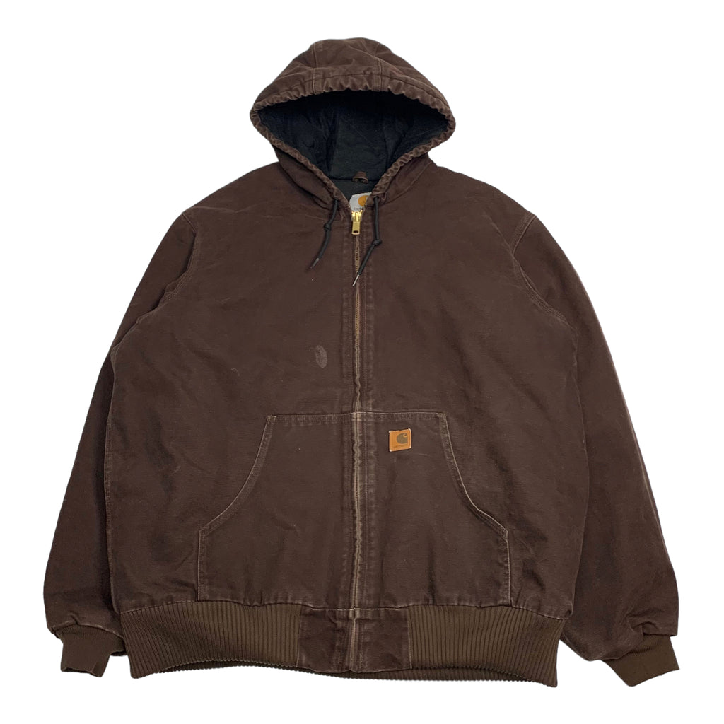 Carhartt Brown Hooded Jacket XL