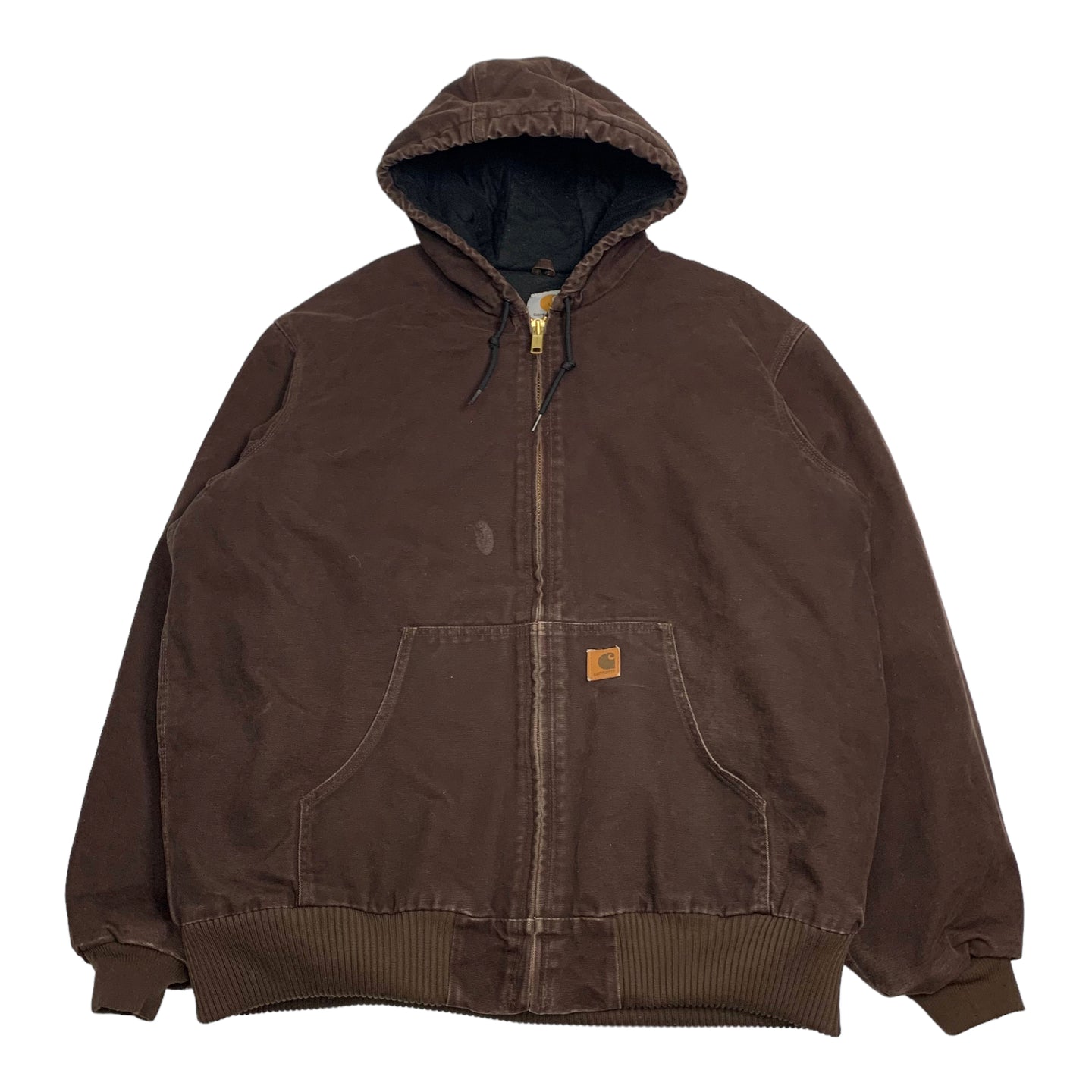 Carhartt Brown Hooded Jacket XL