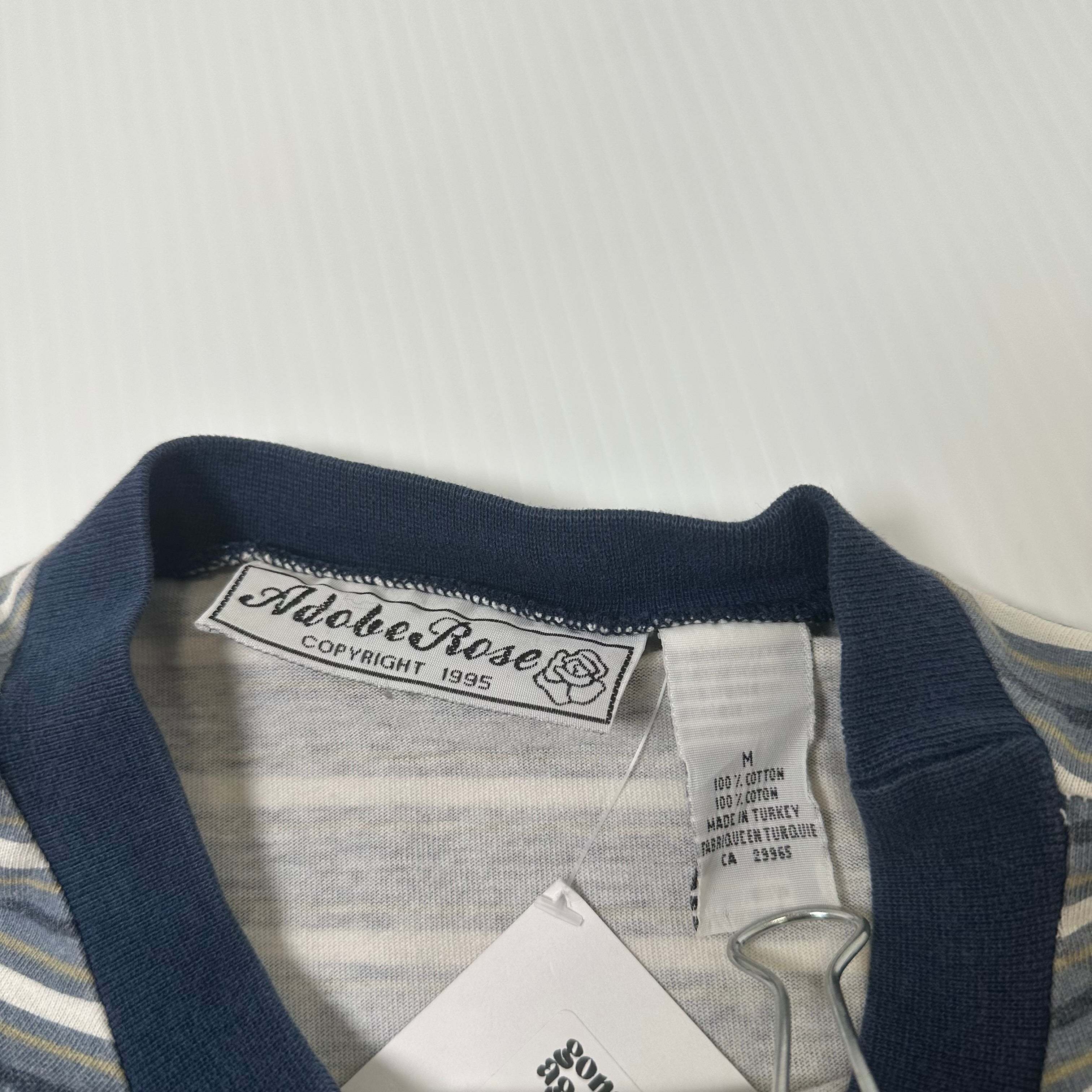 Vintage Adobe Rose Western Striped Tee M