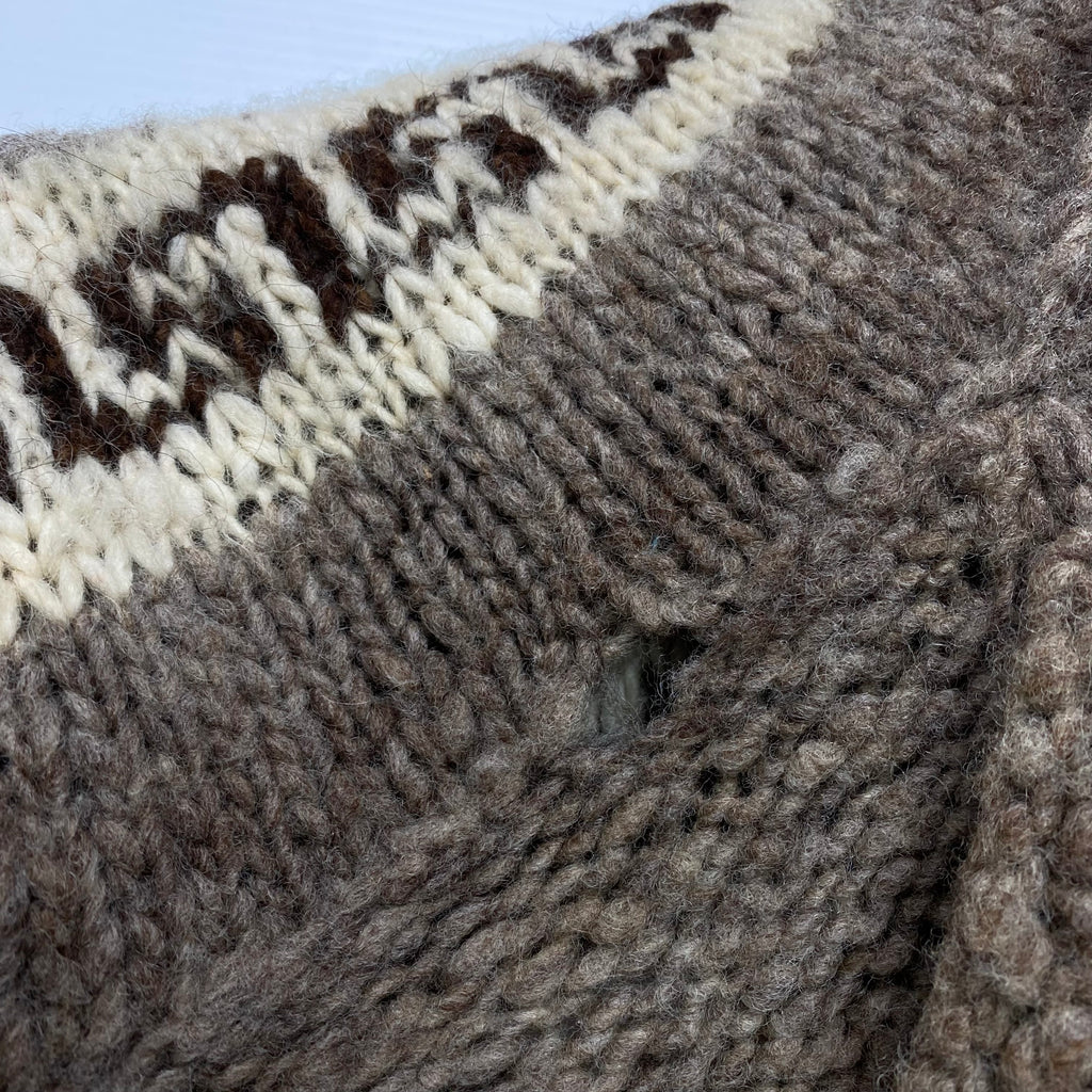 Vintage Eagle Cowichan Sweater XL