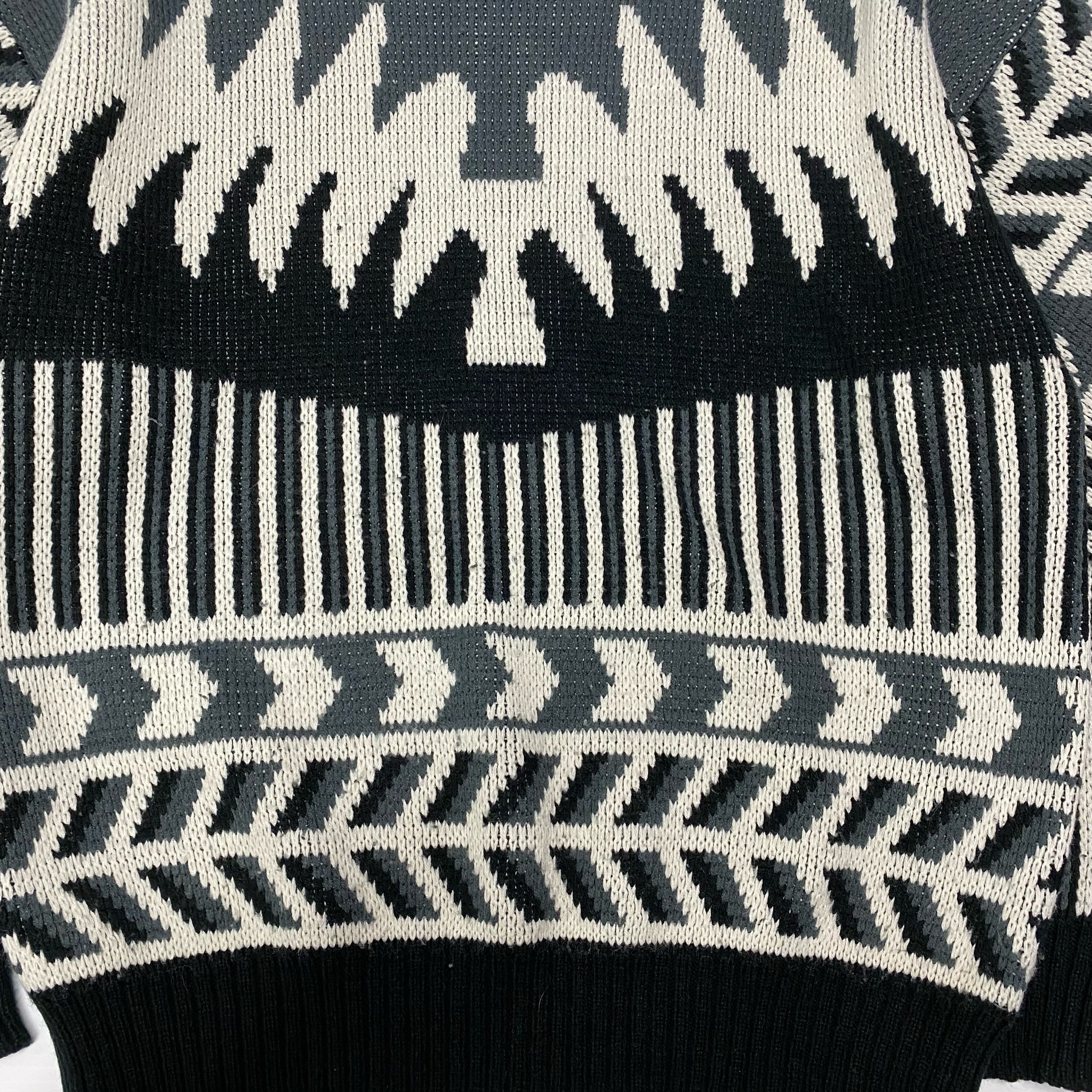 90s Bay Club Patterned Knit XL