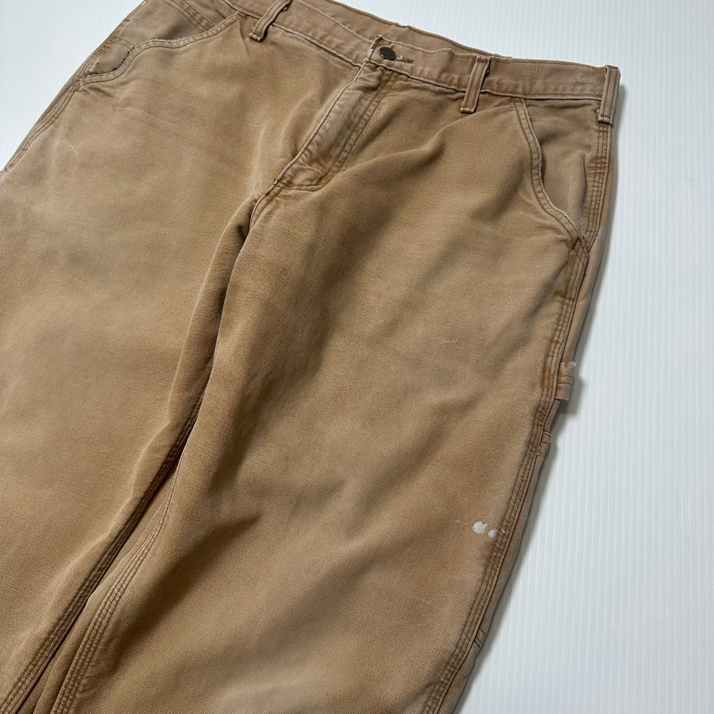 Vintage Carhartt Blanket Lined Carpenter Denim 34