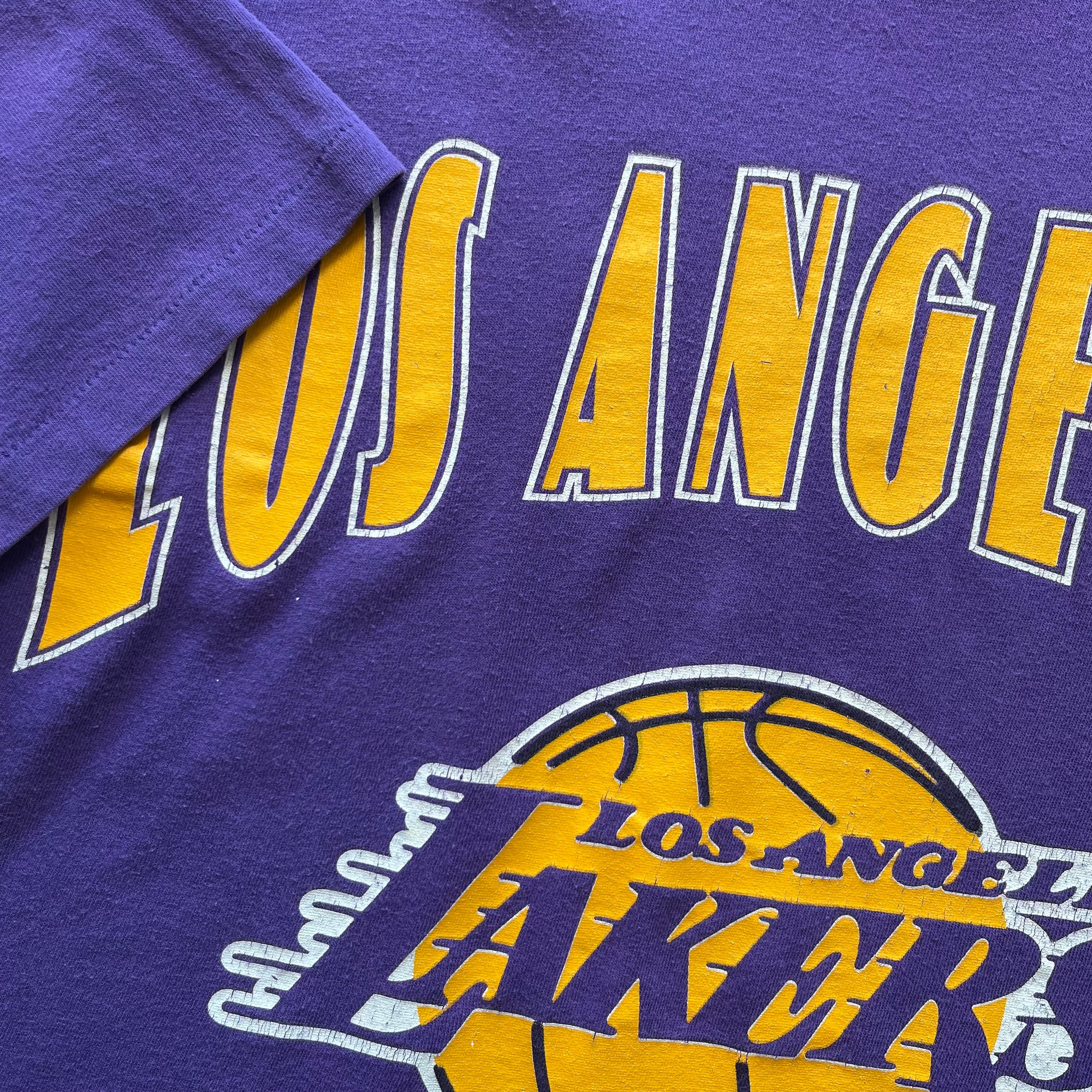 Vintage Nutmeg Los Angeles Lakers Graphic Tee L