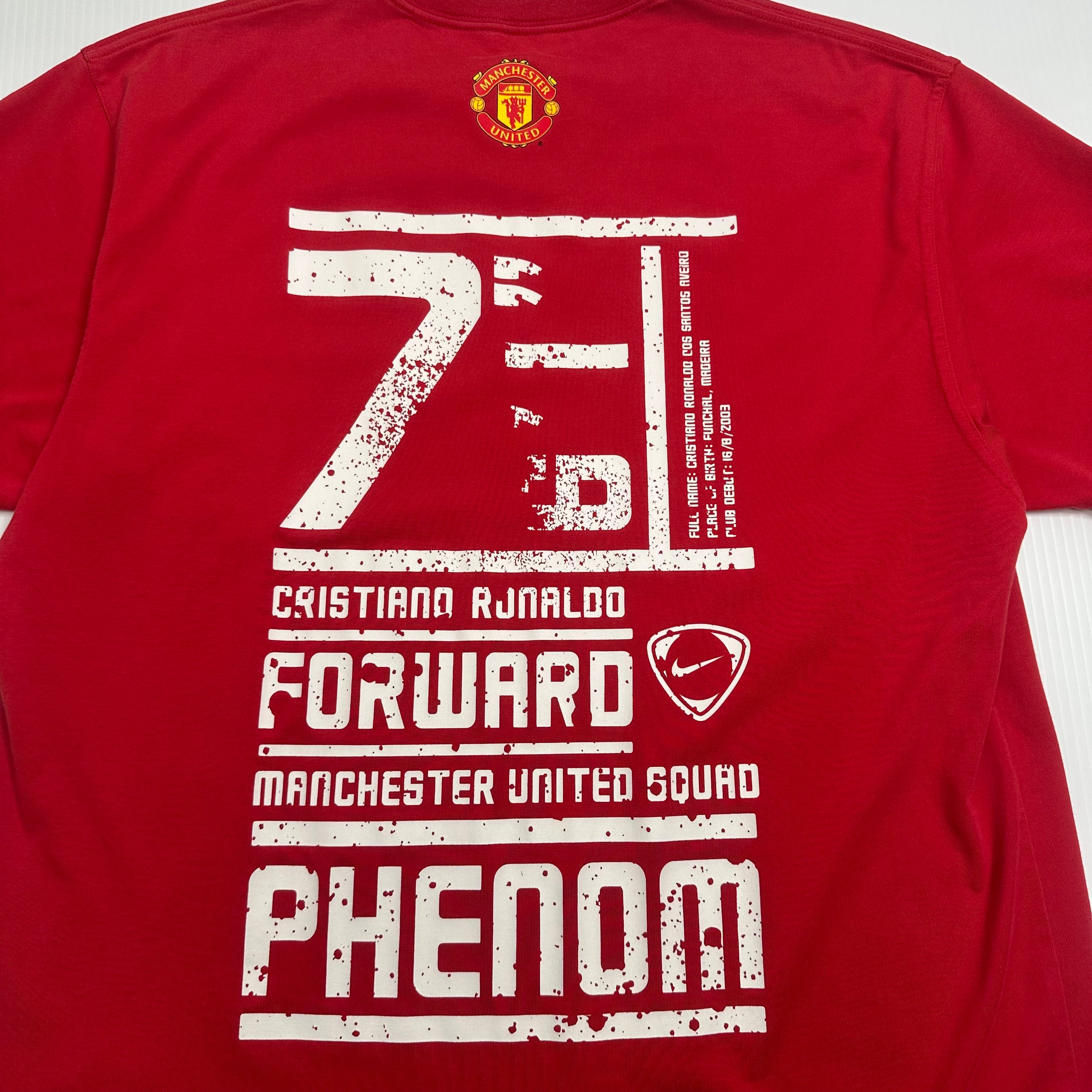 Nike CR7 Cristiano Ronaldo Manchester United Phenom Tee L