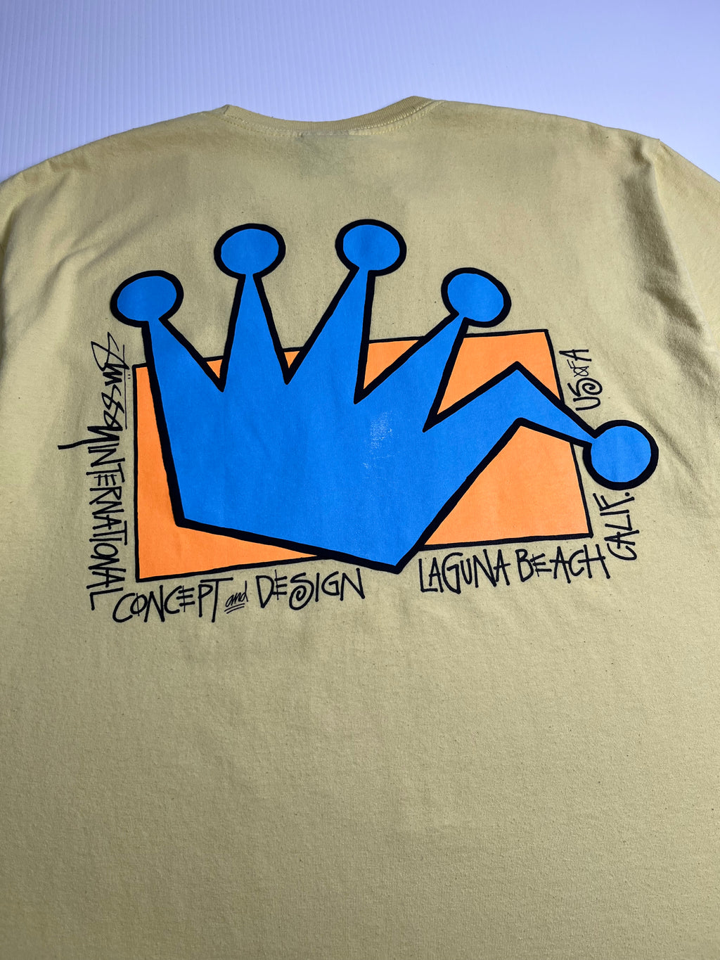 Stüssy Laguna Beach Broken Crown Cropped Tee L