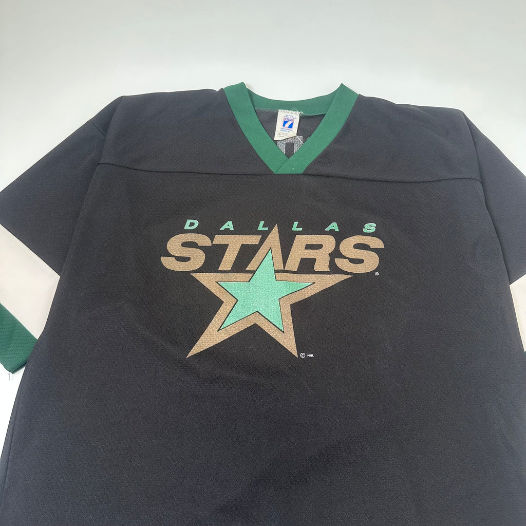 Vintage Logo 7 Dallas Stars Modano #9 Short Sleeve Jersey L