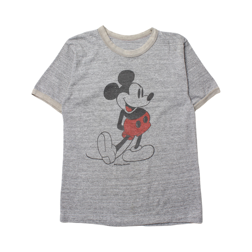 80s Disney Mickey Mouse Ringer Tee M