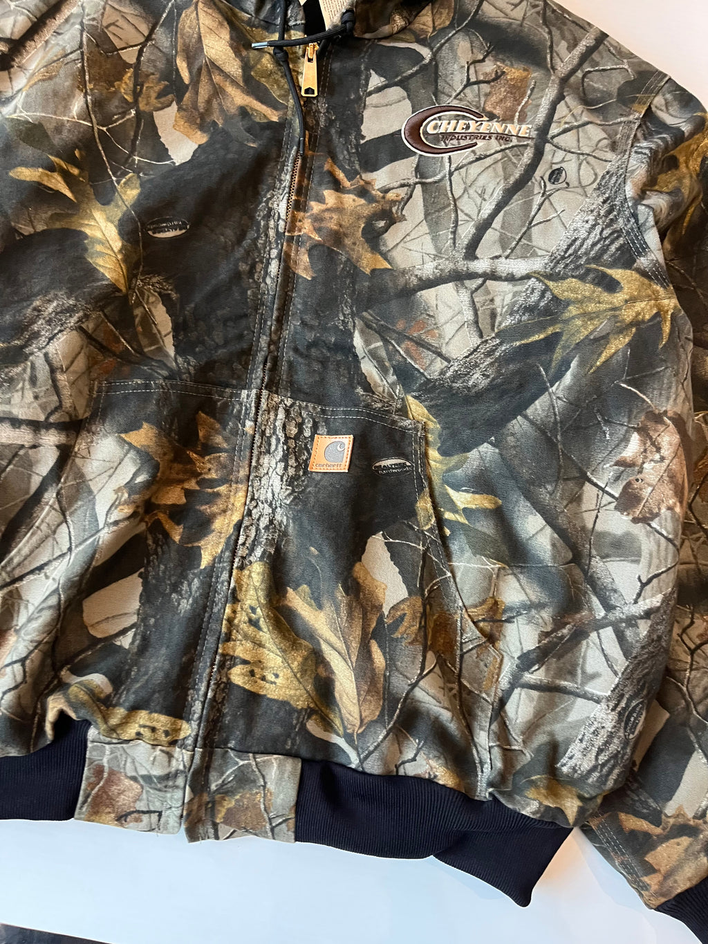 Vintage Carhartt Real Tree Hooded Zip Jacket XXL