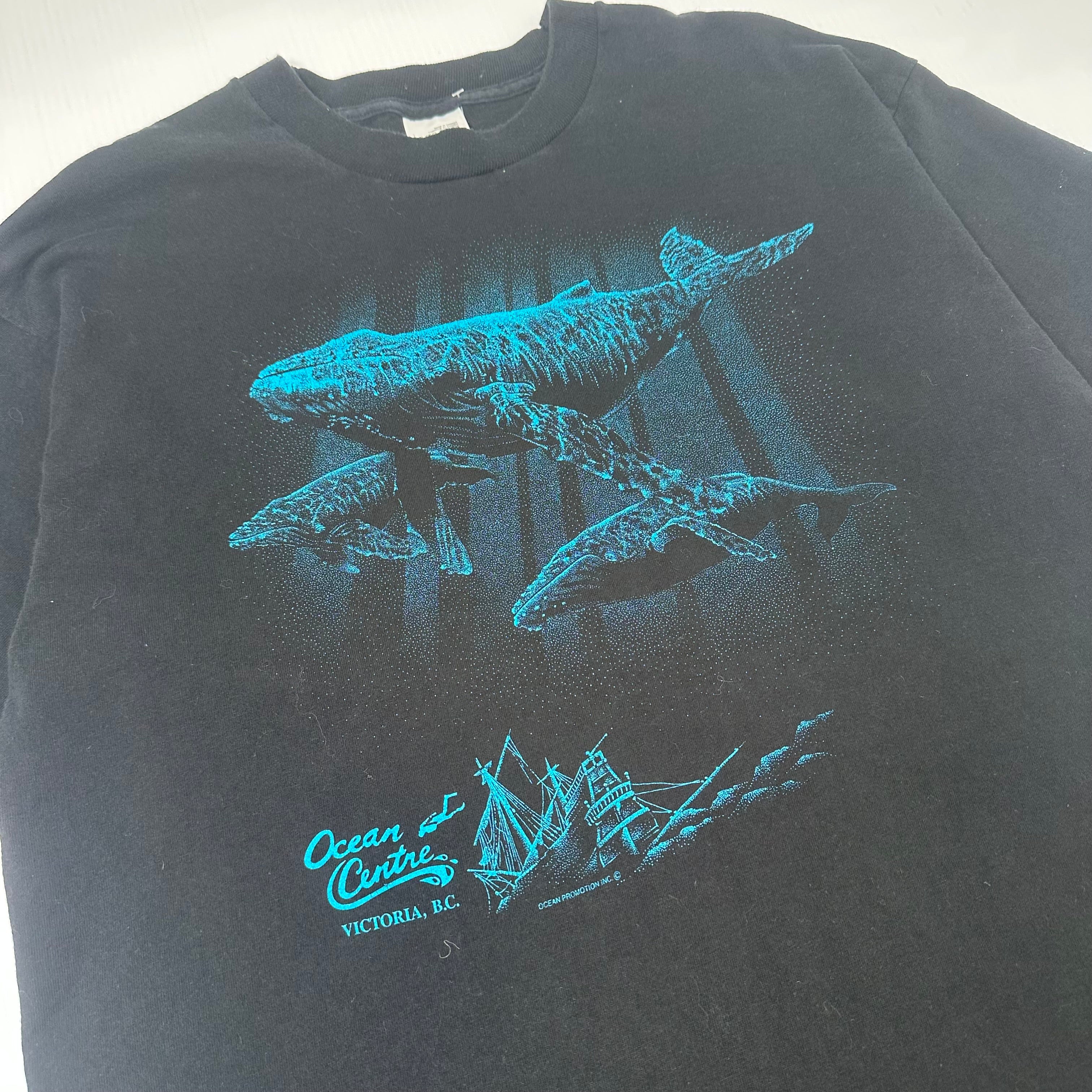 Vintage Ocean Centre Victoria Whales Graphic Tee XL
