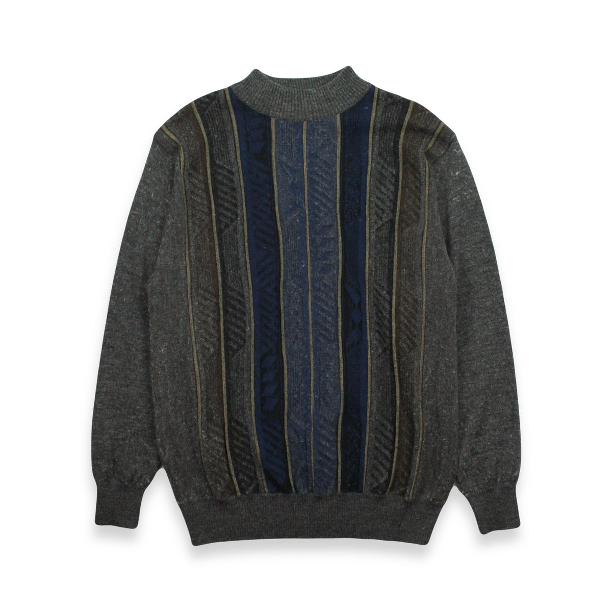 Vintage Platinum Mode Striped Sweater L
