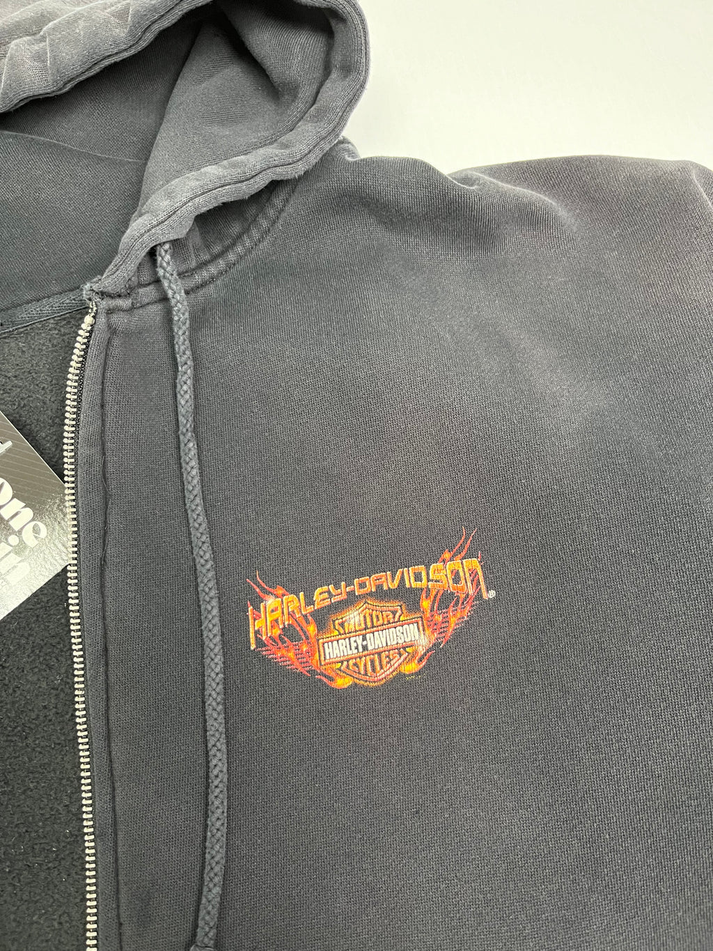 Harley Davidson Heritage Edmonton Distressed Zip Hoodie 3XL