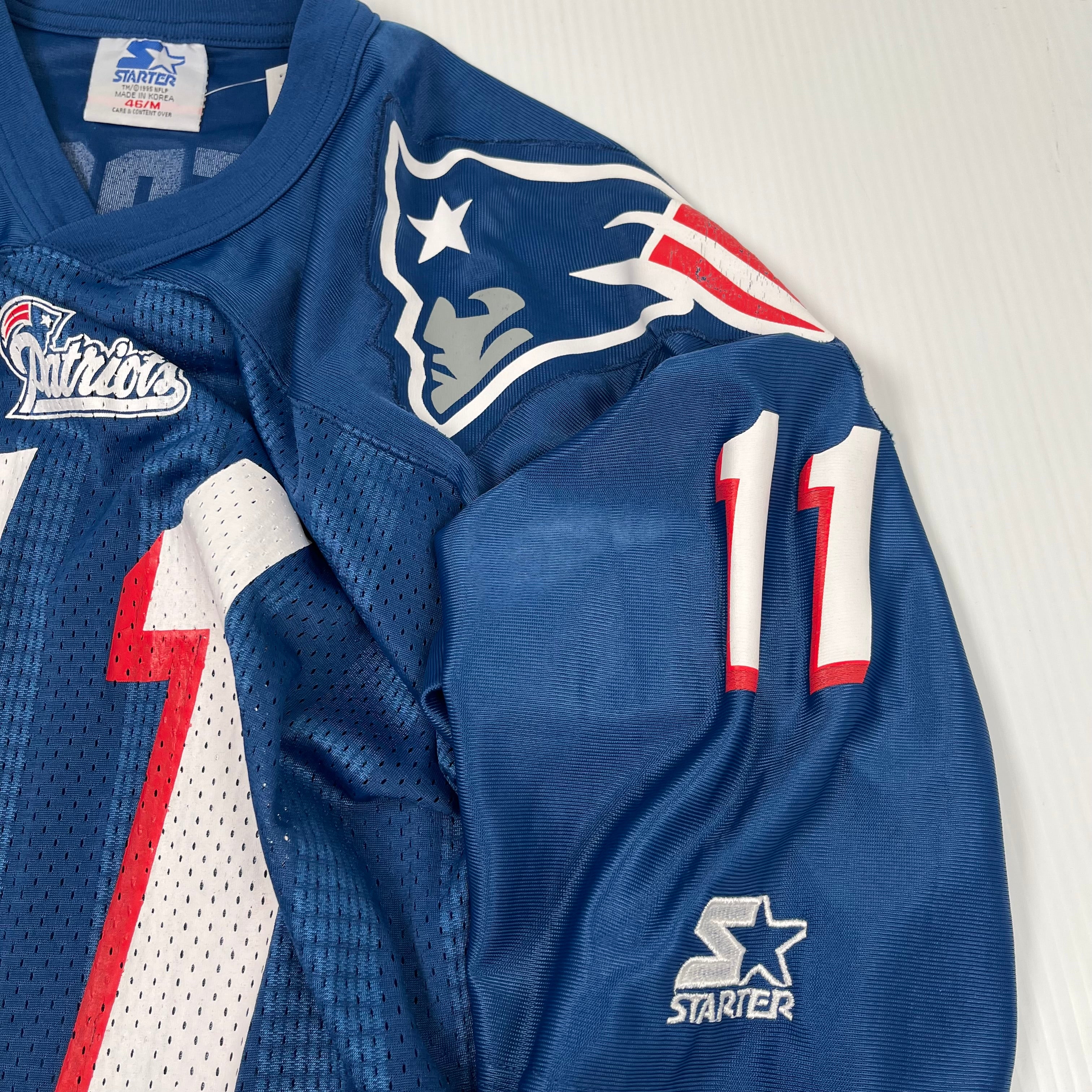 1995 Starter New England Patriots #11 Bledsoe NFL Jersey M