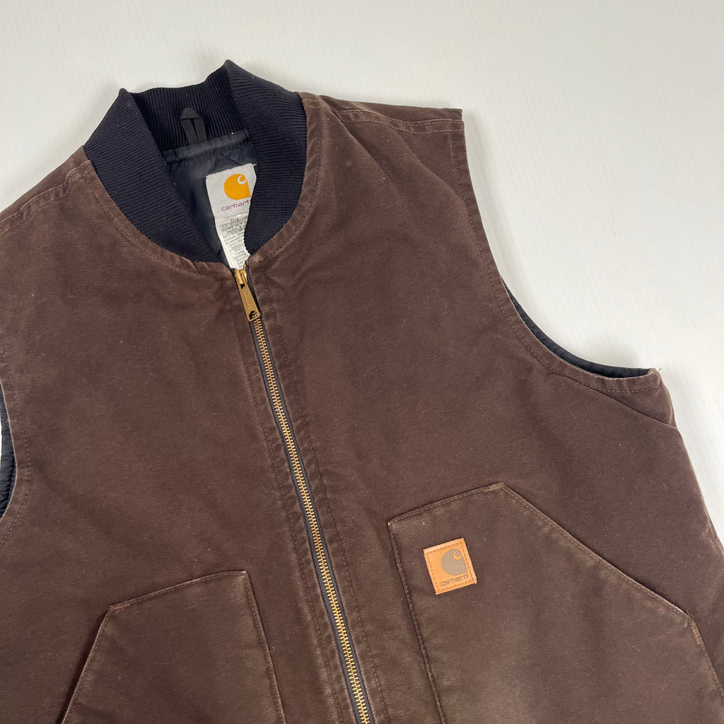 Vintage Carhartt Quilted Work Vest L