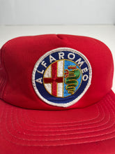 Load image into Gallery viewer, Vintage Alfa Romeo Trucker Snapback Hat
