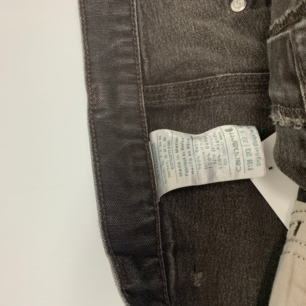 Carhartt Faded Brown Double Knee Denim 32x34 0316
