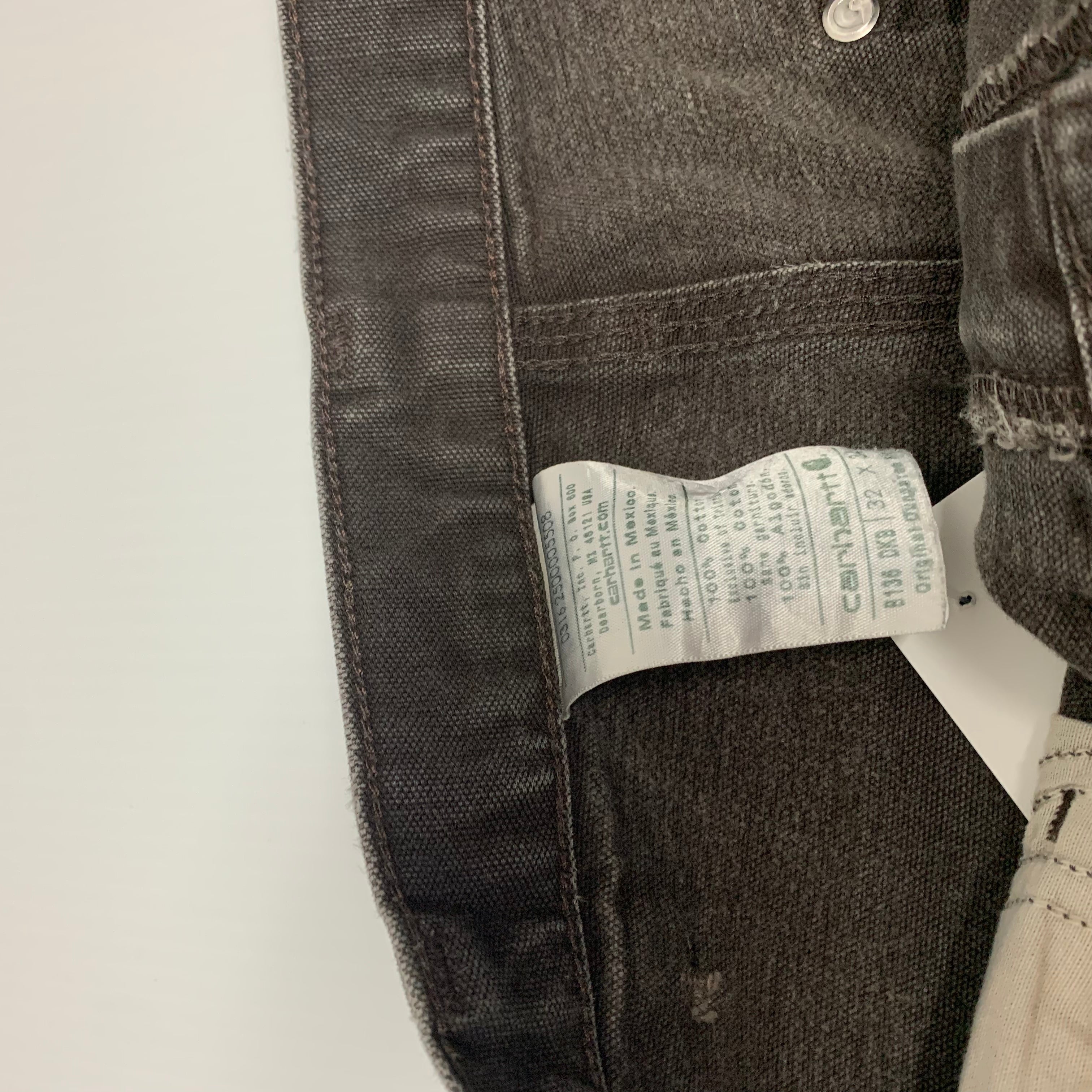 Carhartt Faded Brown Double Knee Denim 32x34 0316