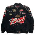 Vintage Jeff Hamilton Budweiser Racing Jacket XL