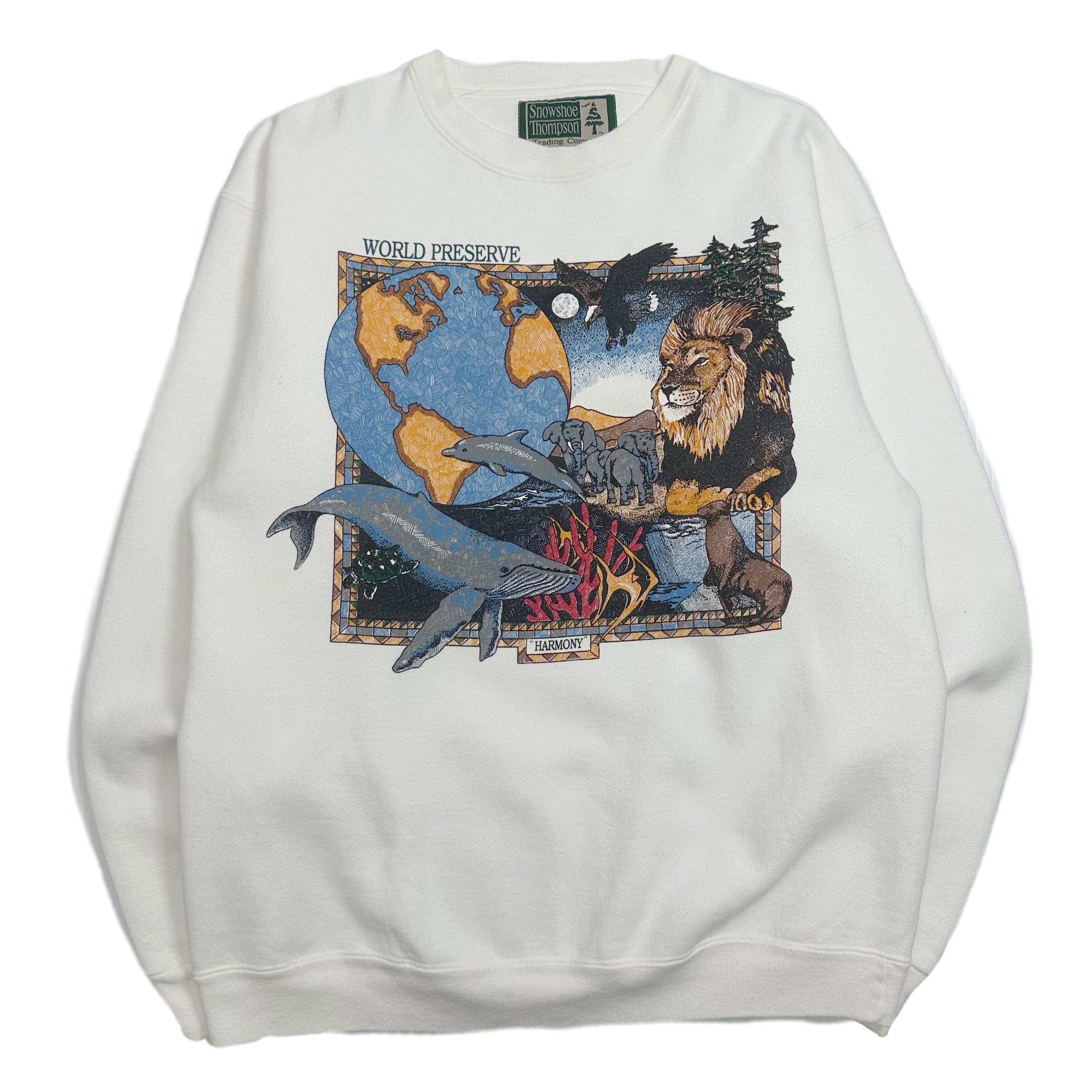 Vintage Harmony World Preserve Nature Crewneck L