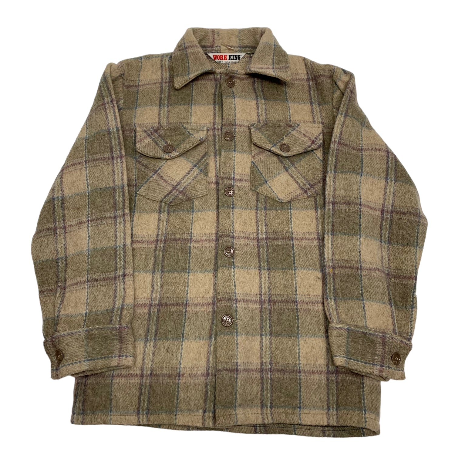 Vintage Work King Plaid Button Up