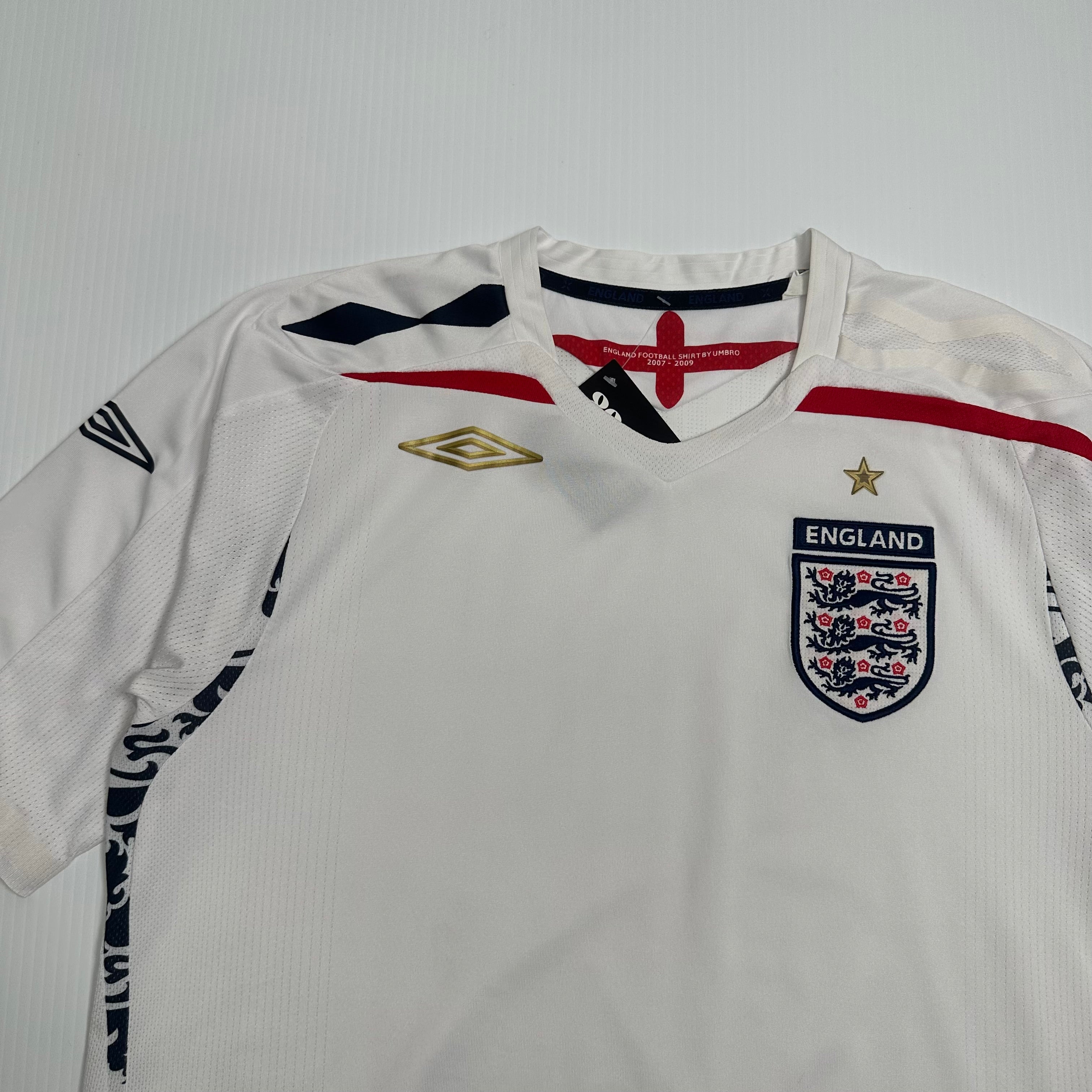2008 Umbro England Home Kit M