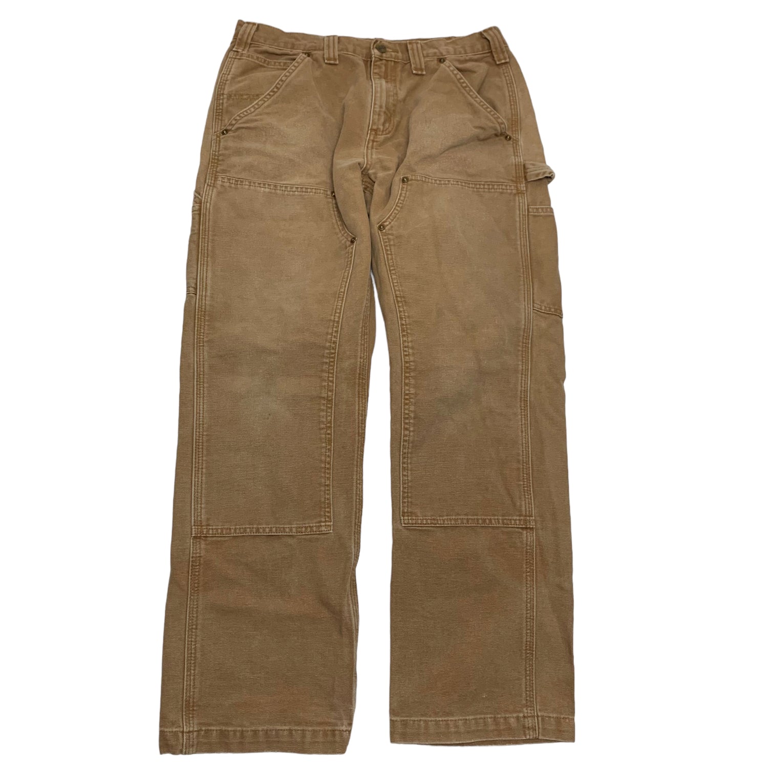 Carhartt Tan Double Knee Denim 32x30 1013