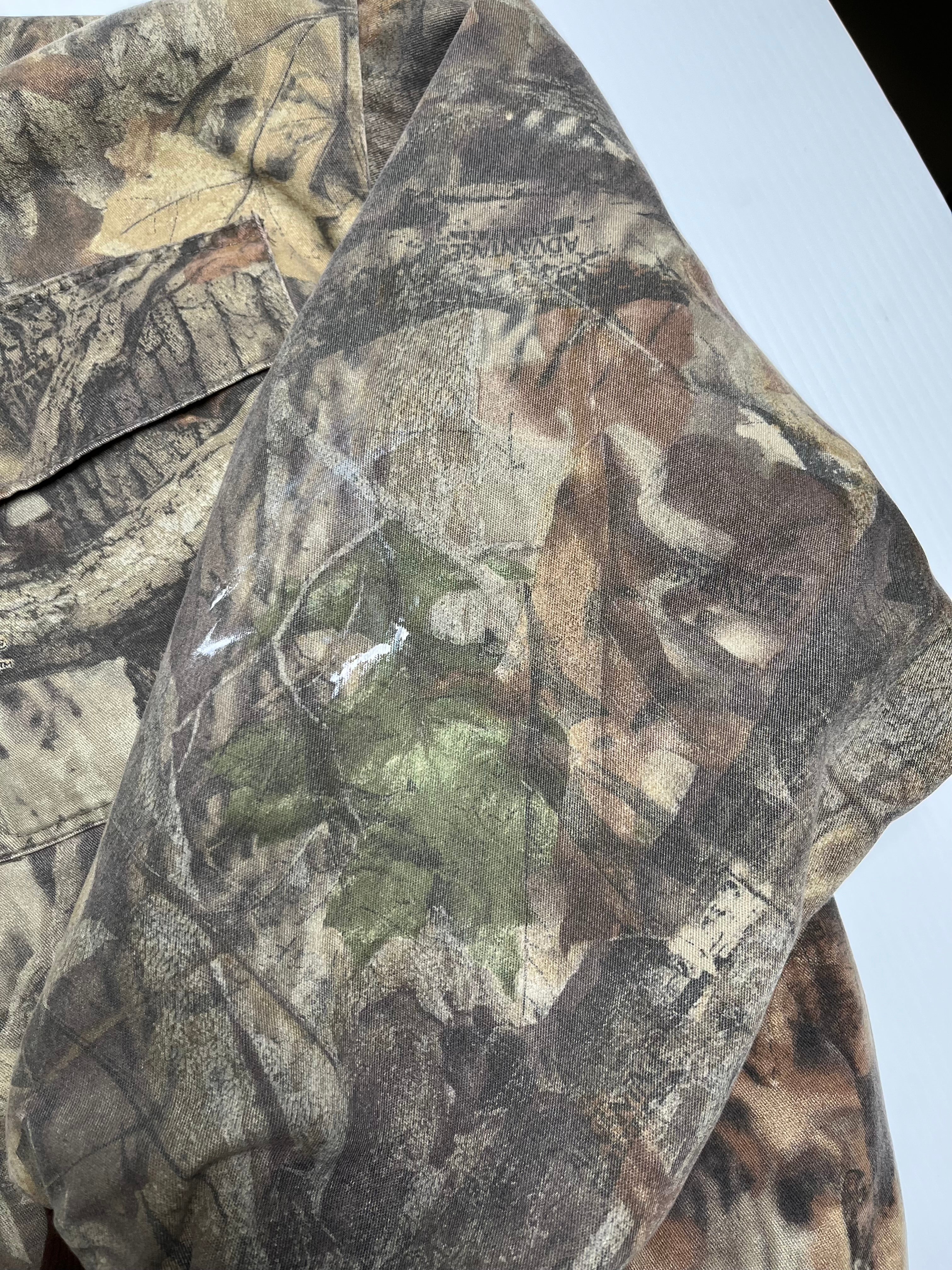 Realtree Camouflage Plaid Lined Jacket XL
