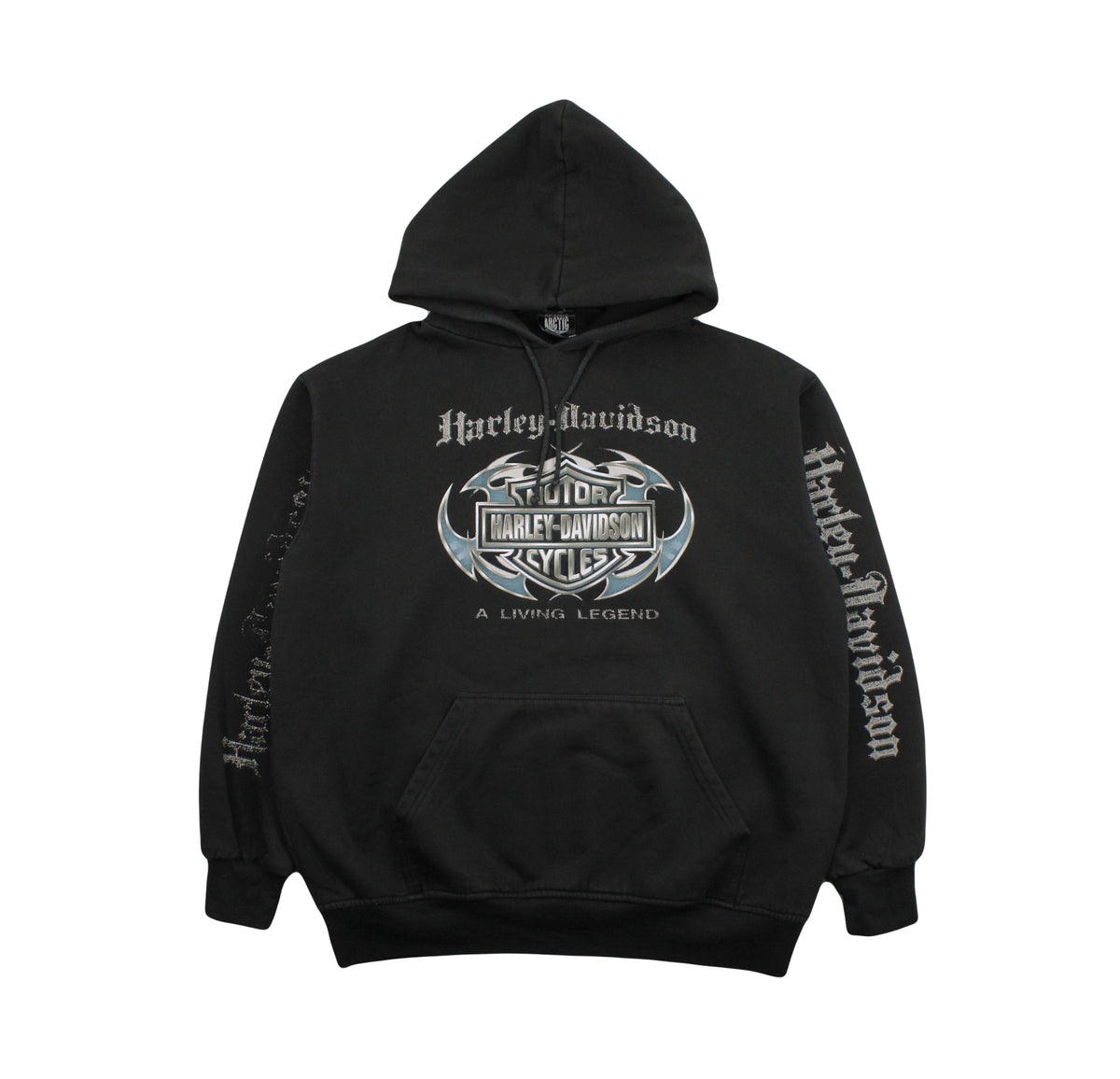 Vintage Harley Davidson A Living Legend Hoodie L