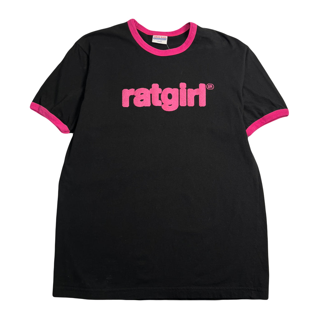 Y2K Ratgirl Ringer Tee L