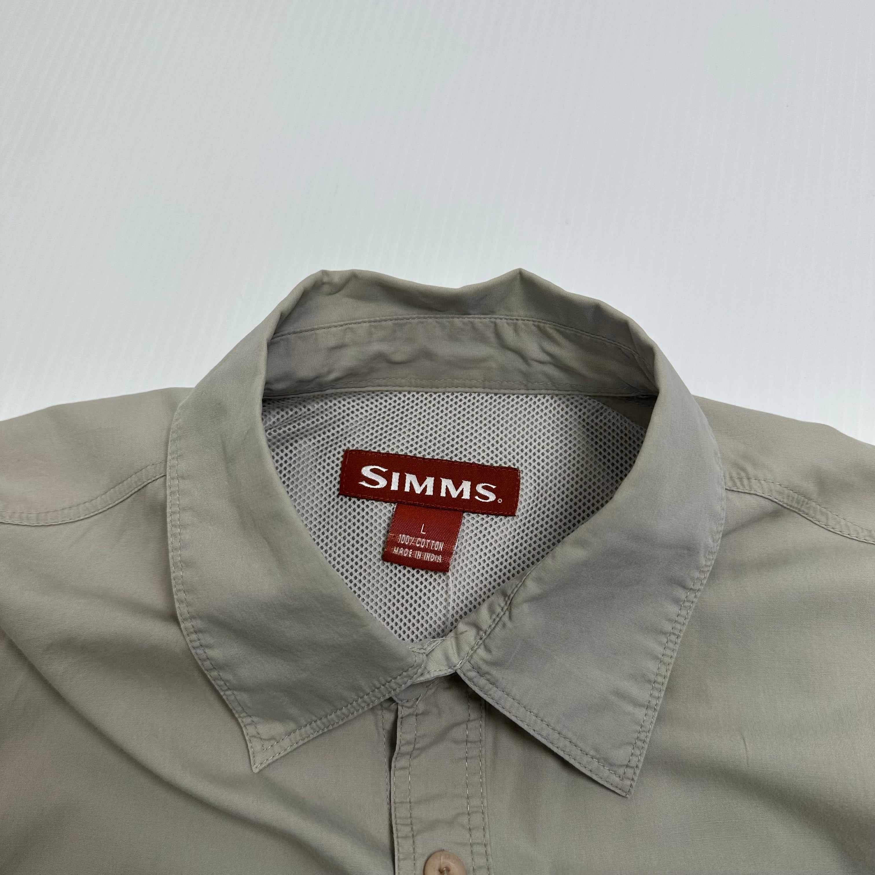 Simms Fishing Gear Tactical Button Up Shirt L