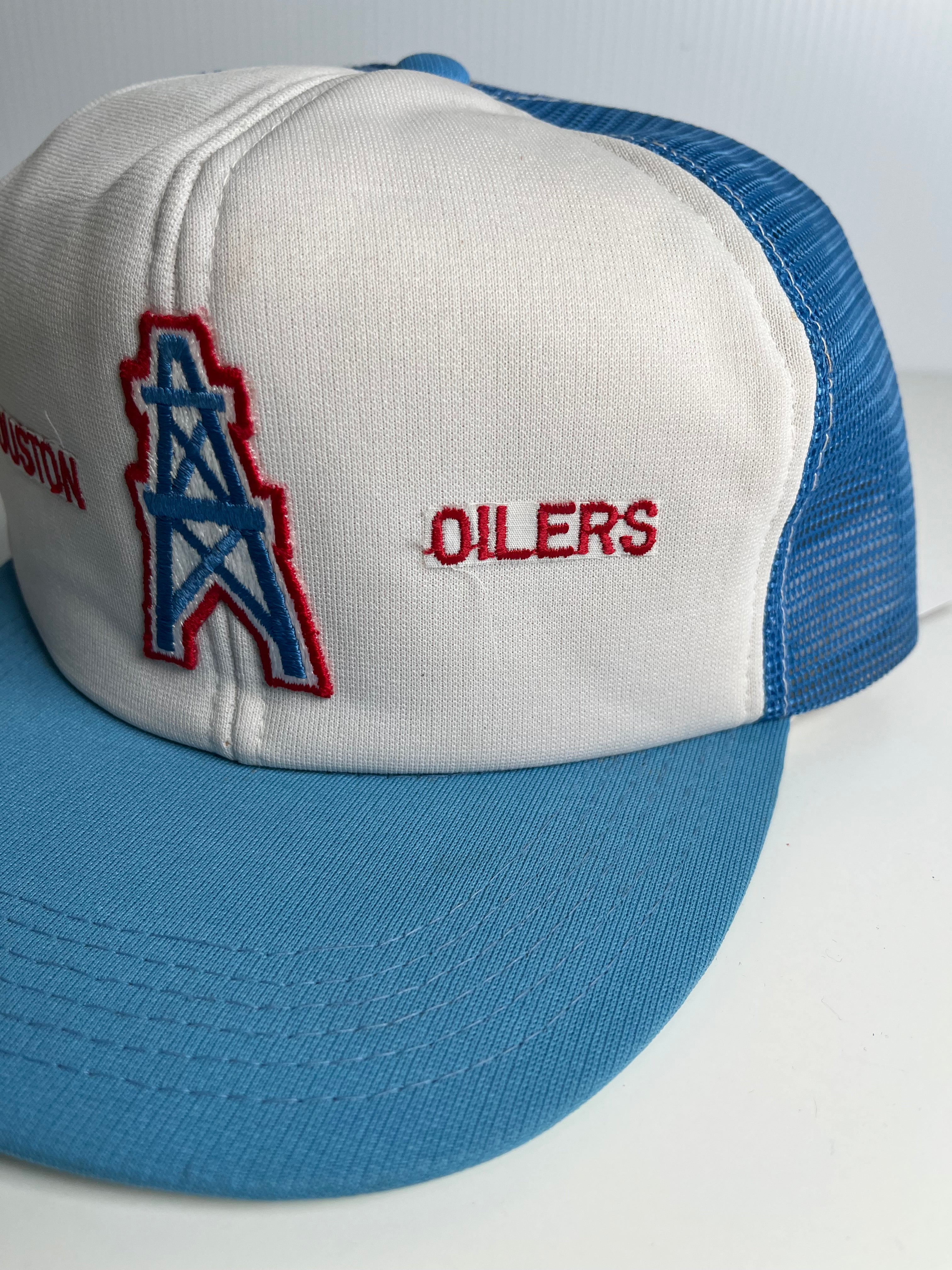 80s Houston Oilers Trucker Snapback Hat