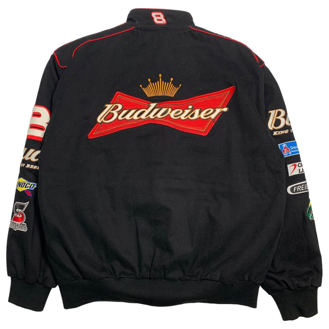 Vintage Jeff Hamilton #8 Budweiser Racing Jacket L